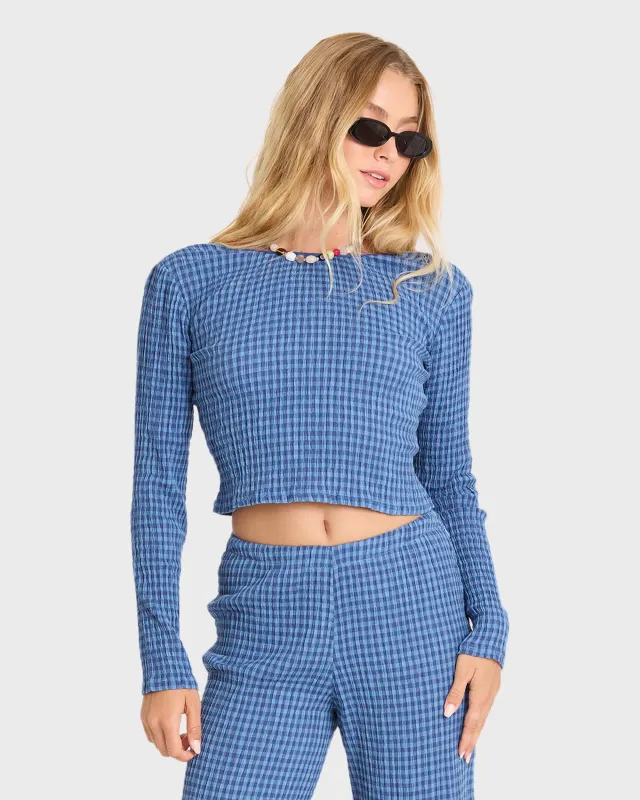 Twilight Dreamer Long Sleeve Woven Shirt - True Navy made by Billabong