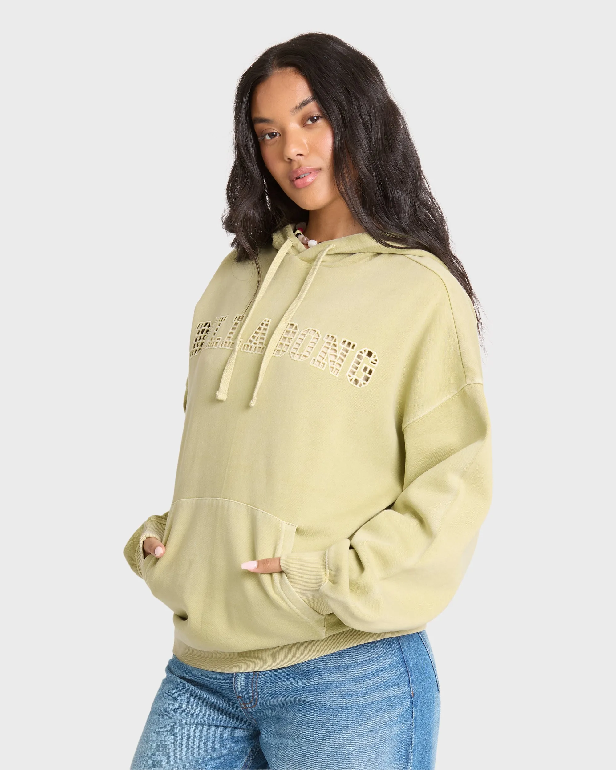 Forever Young Pullover Hoodie - Smoke Green sold by Billabong product image thumbnail 4