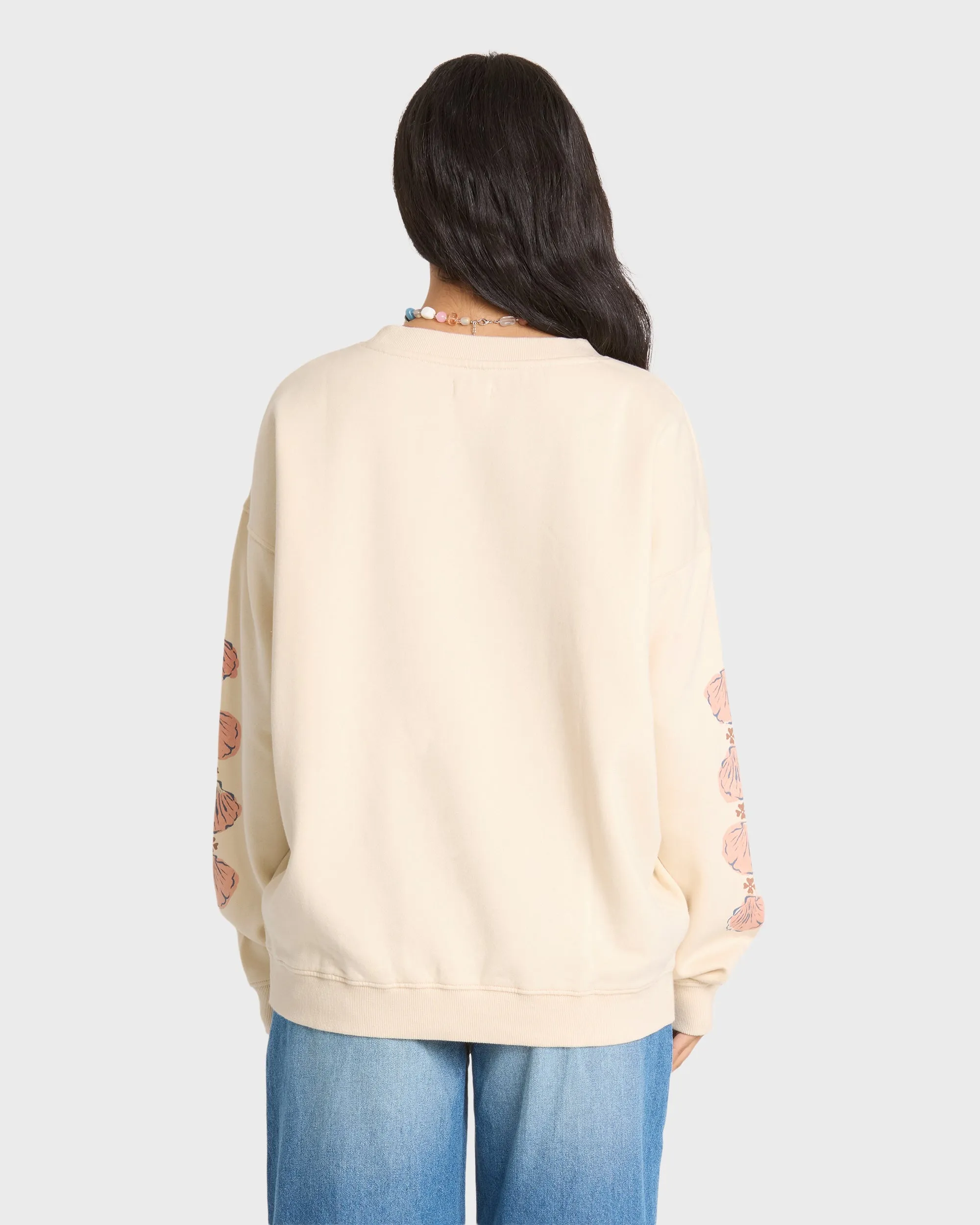 Ride In Crewneck Sweatshirt - White Cap sold by Billabong product image thumbnail 2
