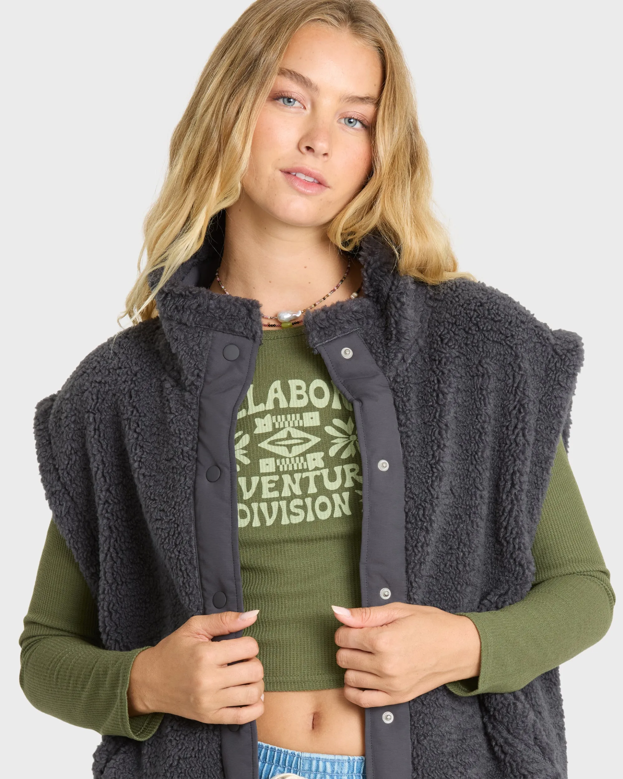 Waver Fleece Vest - Black Sands sold by Billabong product image thumbnail 5