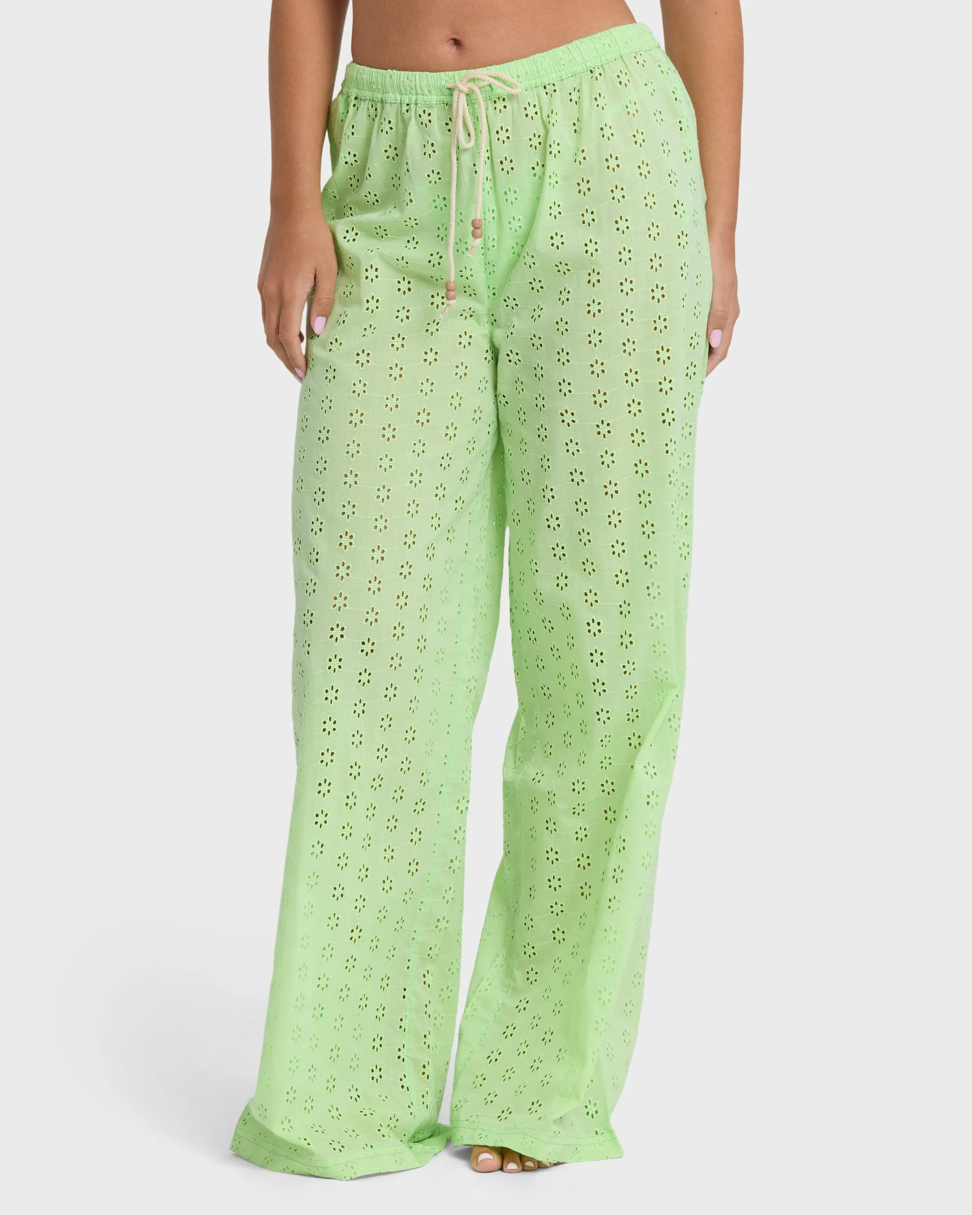 Sun Lit Cover Up Pants - Green Glow sold by Billabong product image thumbnail 5