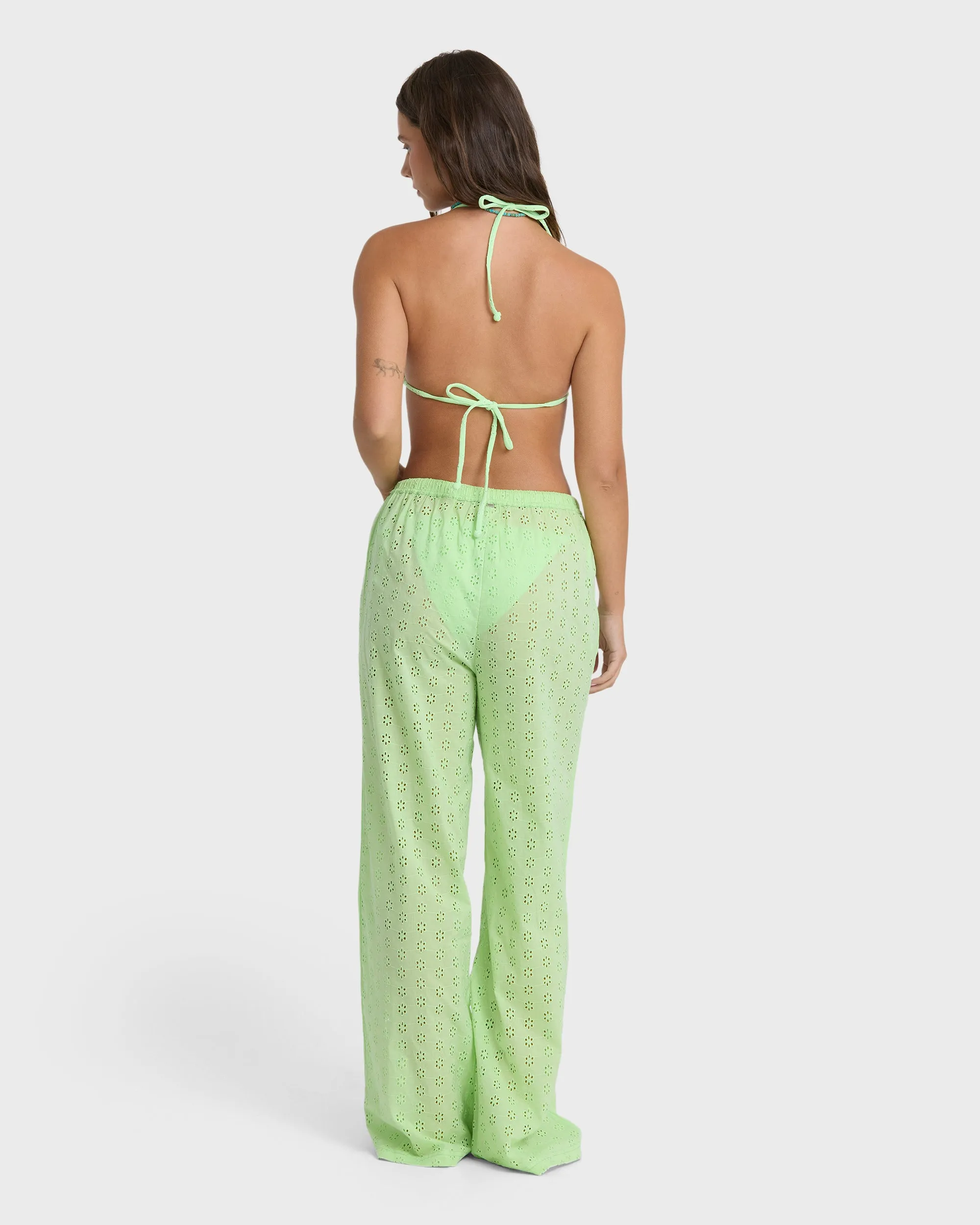 Sun Lit Cover Up Pants - Green Glow sold by Billabong product image thumbnail 2