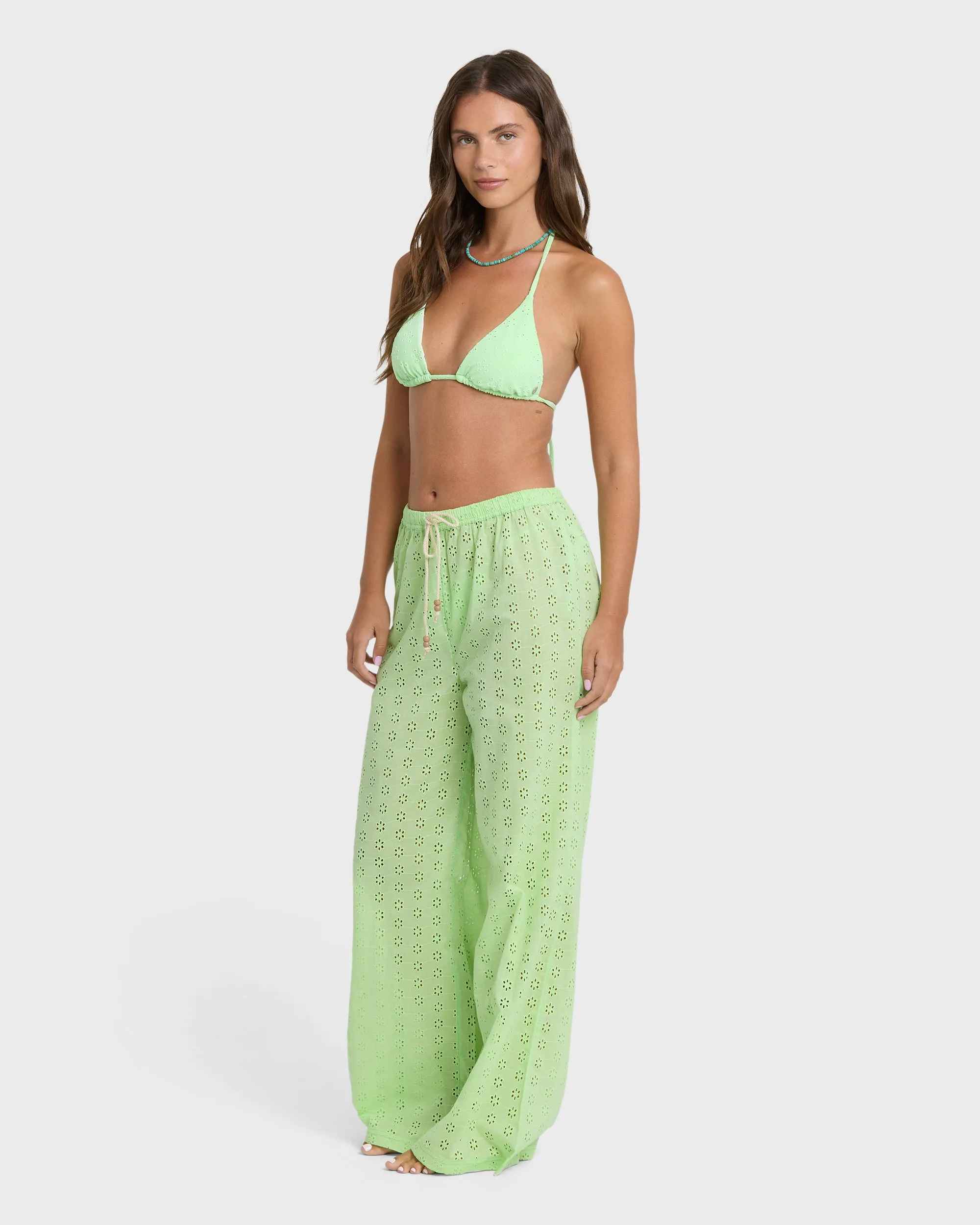 Sun Lit Cover Up Pants - Green Glow sold by Billabong product image thumbnail 4
