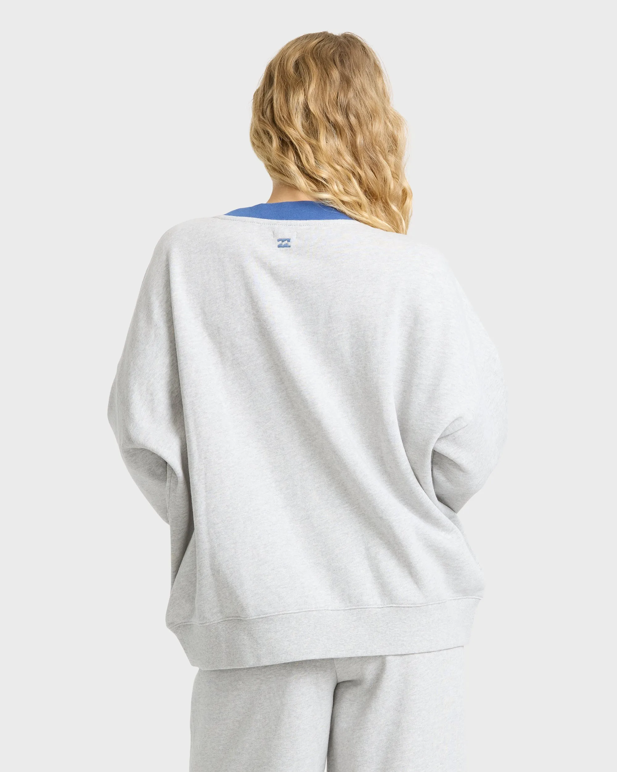 Sunset Palm Crewneck Sweatshirt - Heather Gray sold by Billabong product image thumbnail 2
