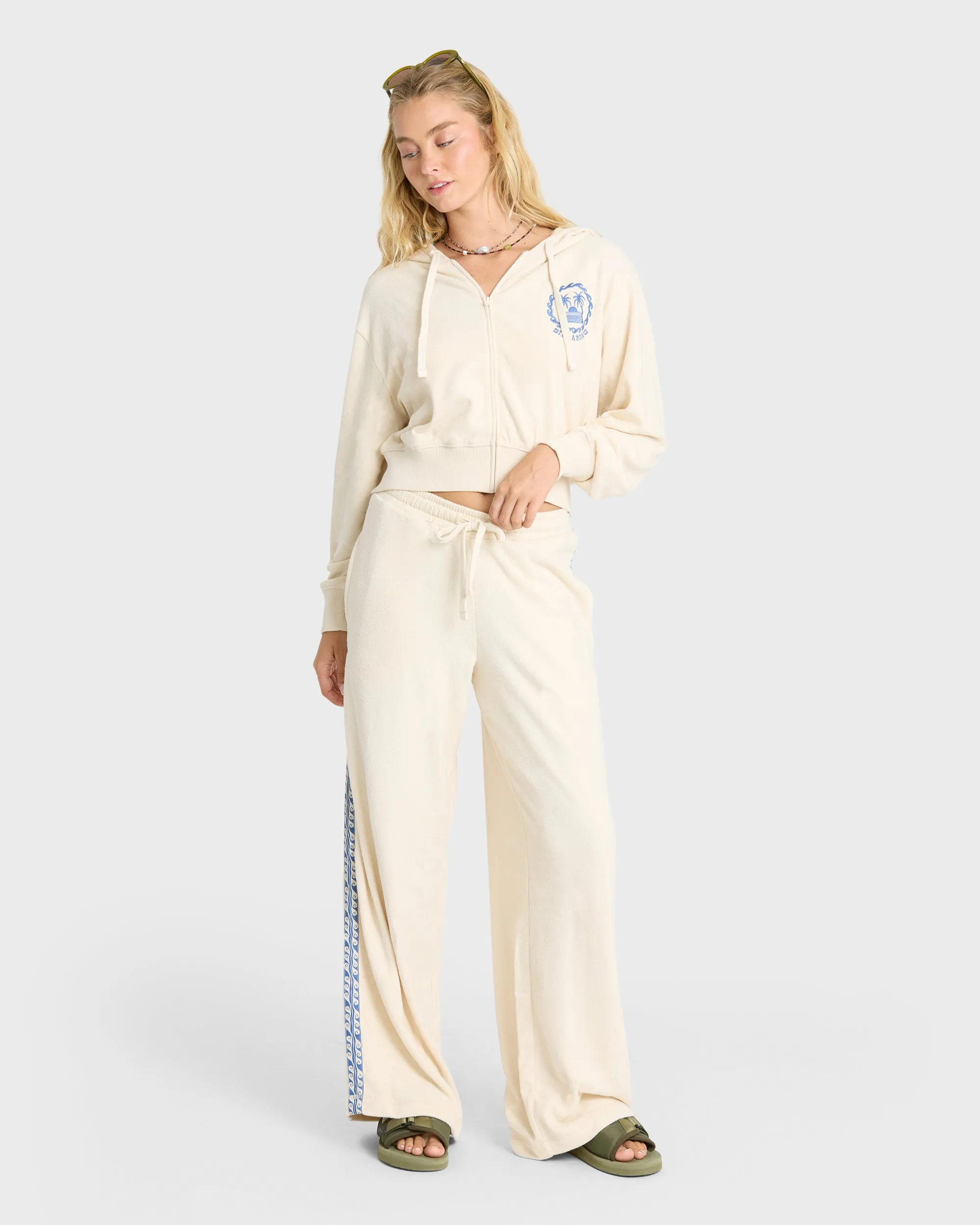 Palm 73 Zip-Up Hoodie - White Cap sold by Billabong product image thumbnail 3