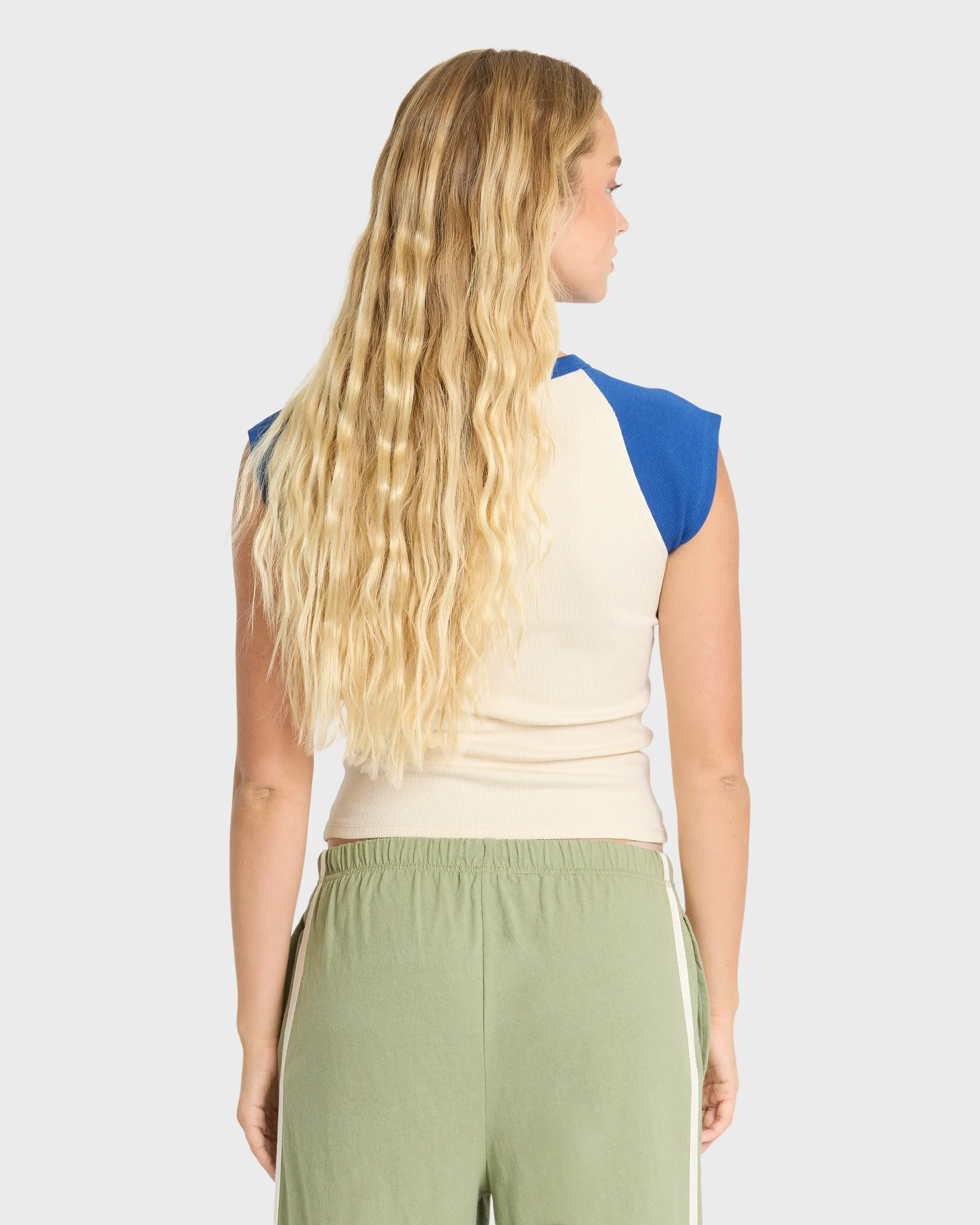 Surf Camp Short Sleeve Knit Raglan T-Shirt - True Navy sold by Billabong product image thumbnail 2