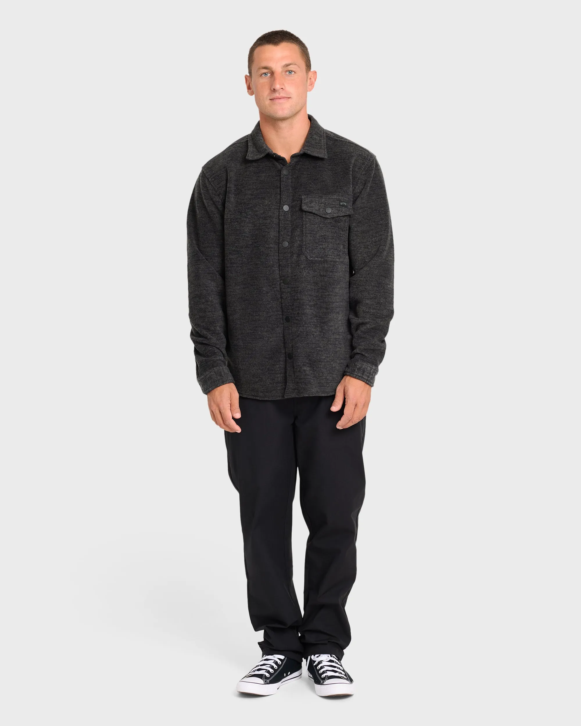 Furnace Long Sleeve Flannel Shirt - Black sold by Billabong product image thumbnail 3