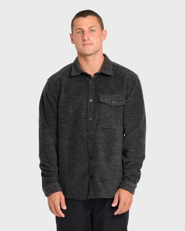 Furnace Long Sleeve Flannel Shirt - Black made by Billabong