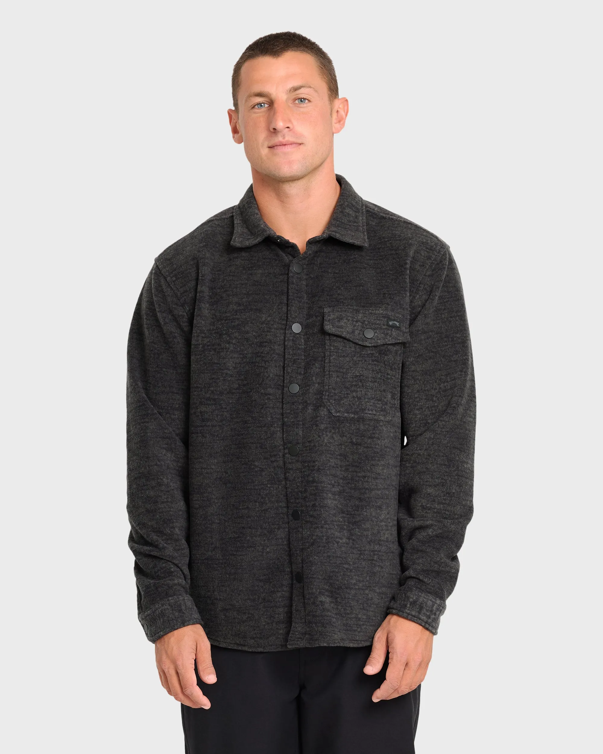 Furnace Long Sleeve Flannel Shirt - Black sold by Billabong