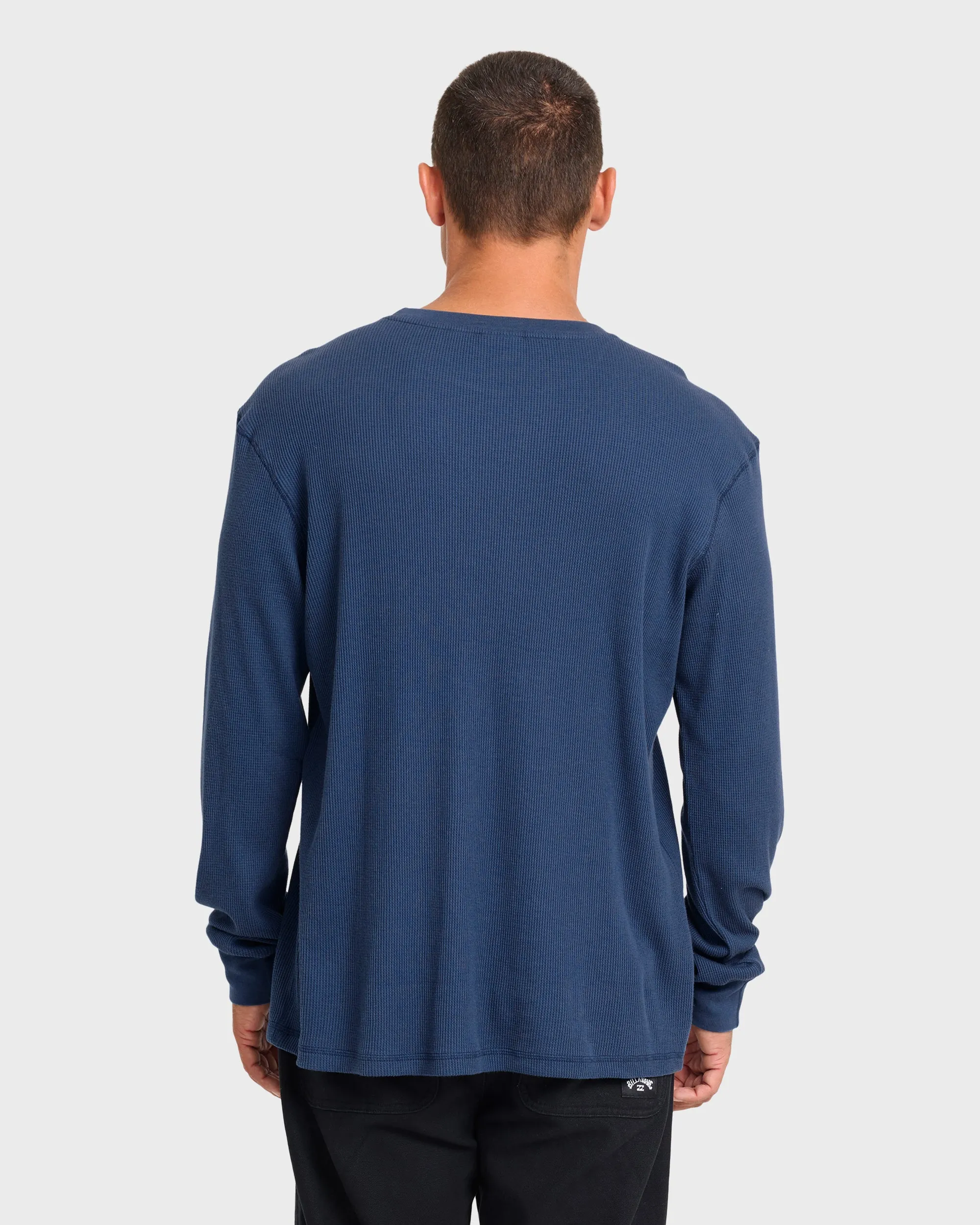 Essential Thermal Long Sleeve Knit Tee - Dark Denim sold by Billabong product image thumbnail 2
