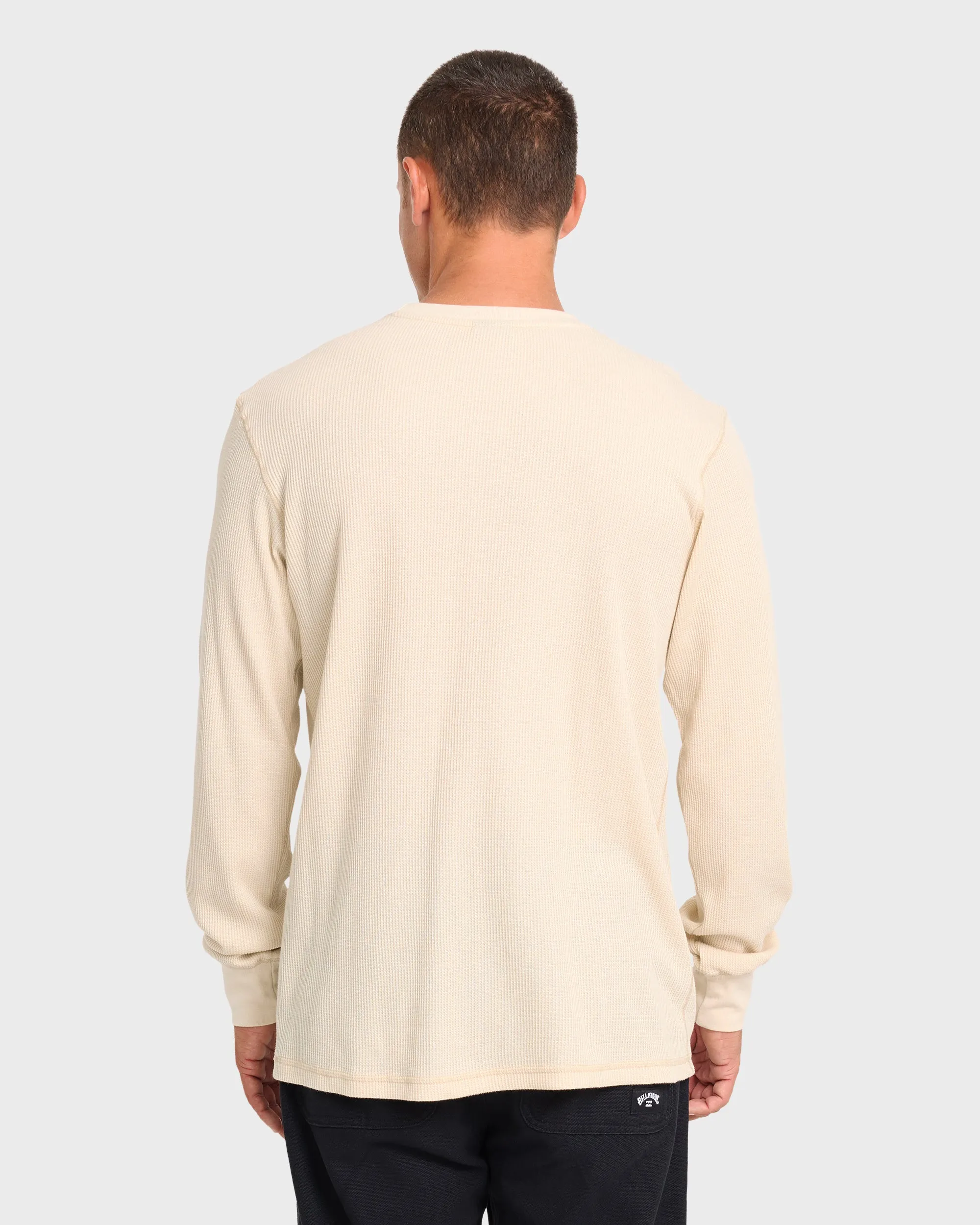 Essential Thermal Long Sleeve Knit T-Shirt - Oatmeal sold by Billabong product image thumbnail 2