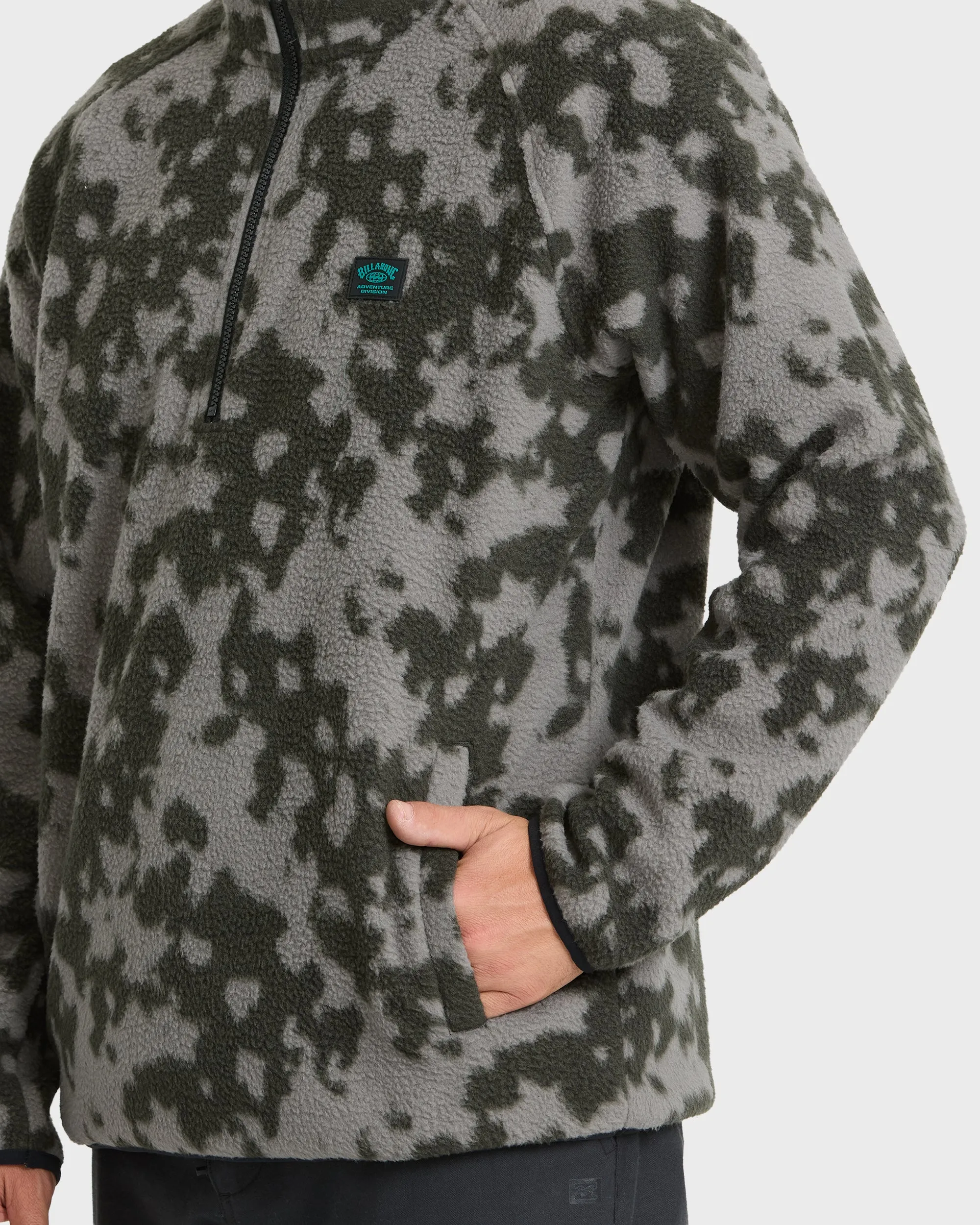 A/Div Boundary Mock Neck Half-Zip Sweatshirt - Black sold by Billabong product image thumbnail 3