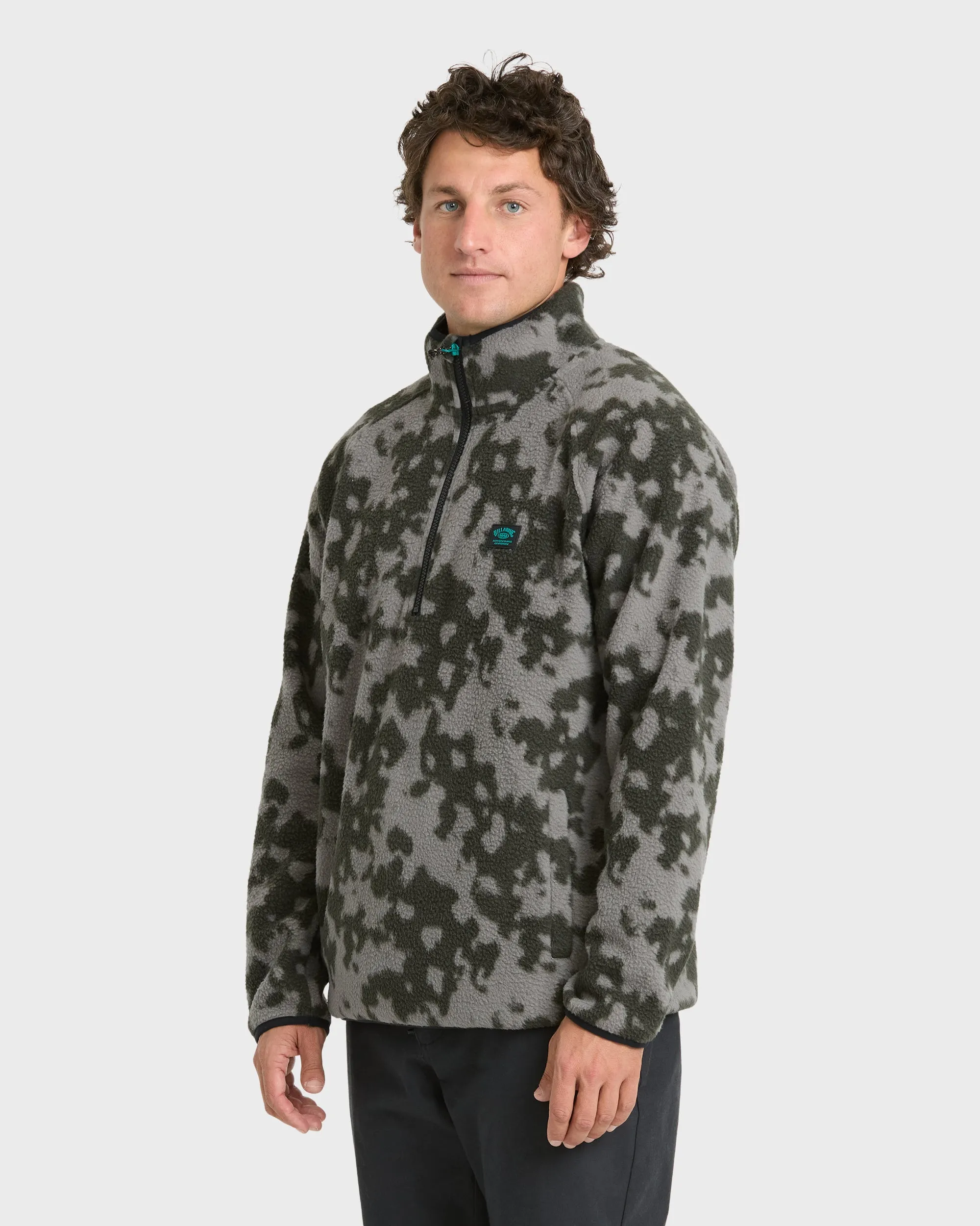A/Div Boundary Mock Neck Half-Zip Sweatshirt - Black sold by Billabong product image thumbnail 4