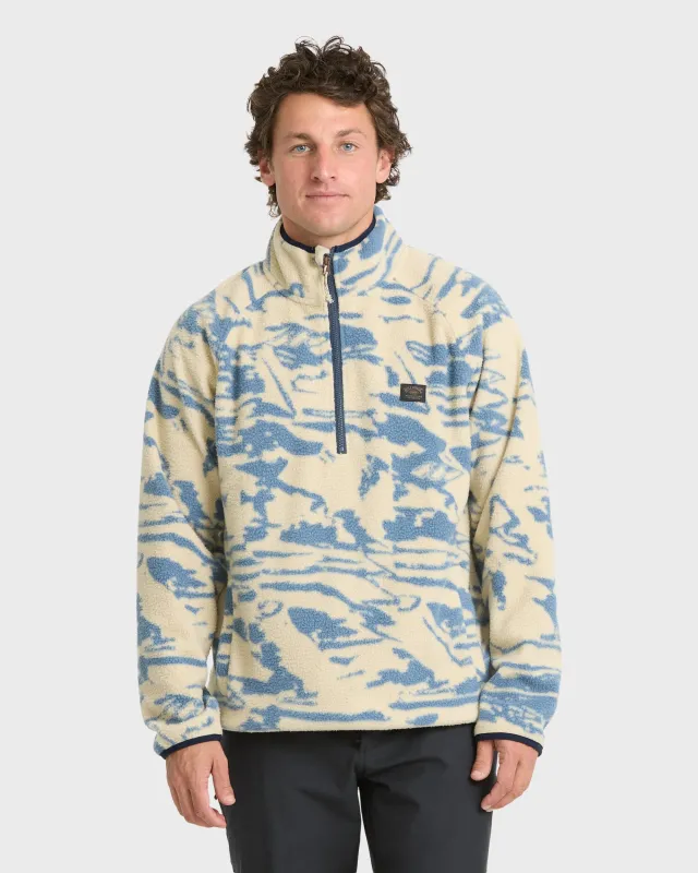 A/Div Boundary Mock Neck Half-Zip Sweatshirt - Sand Khaki made by Billabong