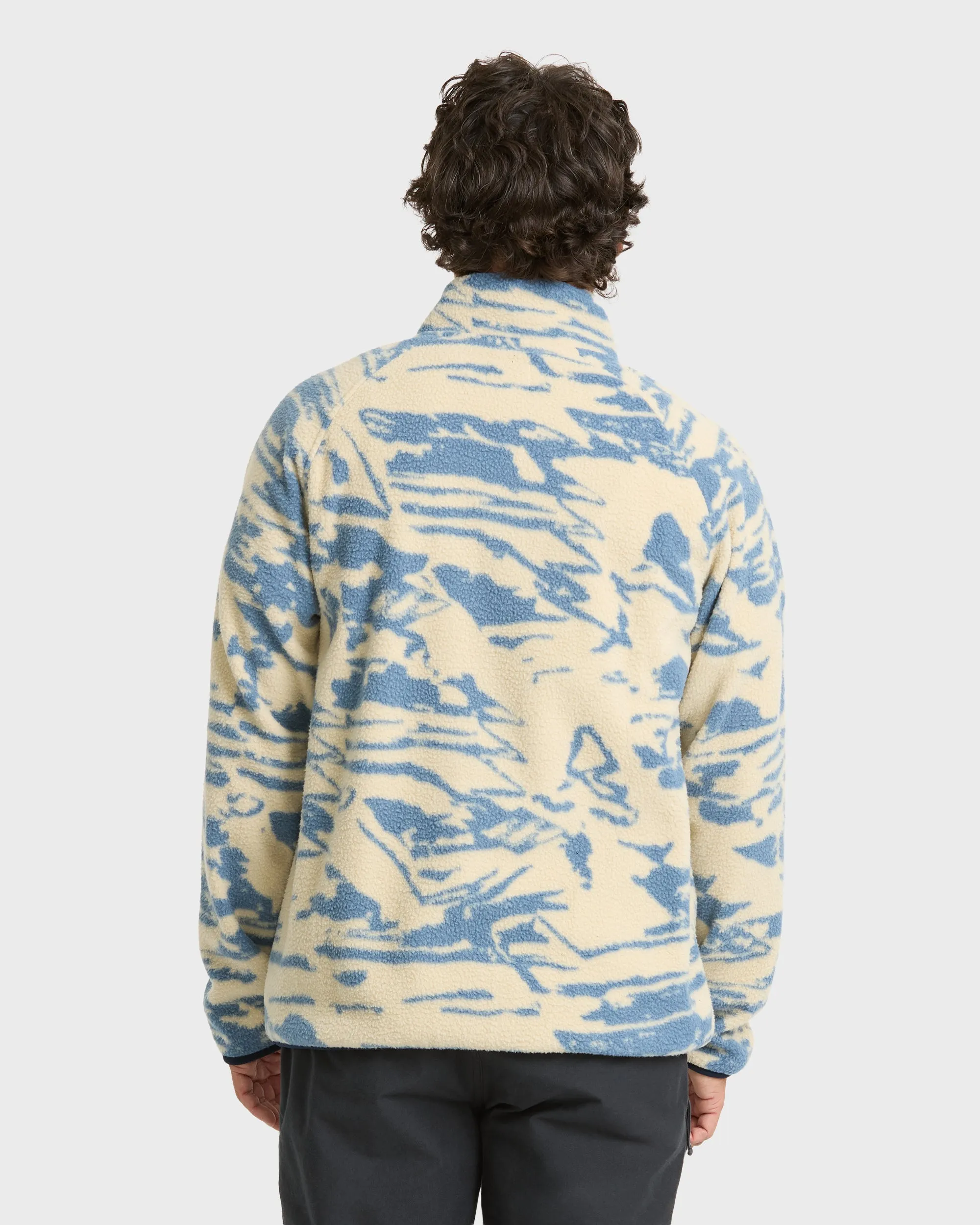 A/Div Boundary Mock Neck Half-Zip Sweatshirt - Sand Khaki sold by Billabong product image thumbnail 2