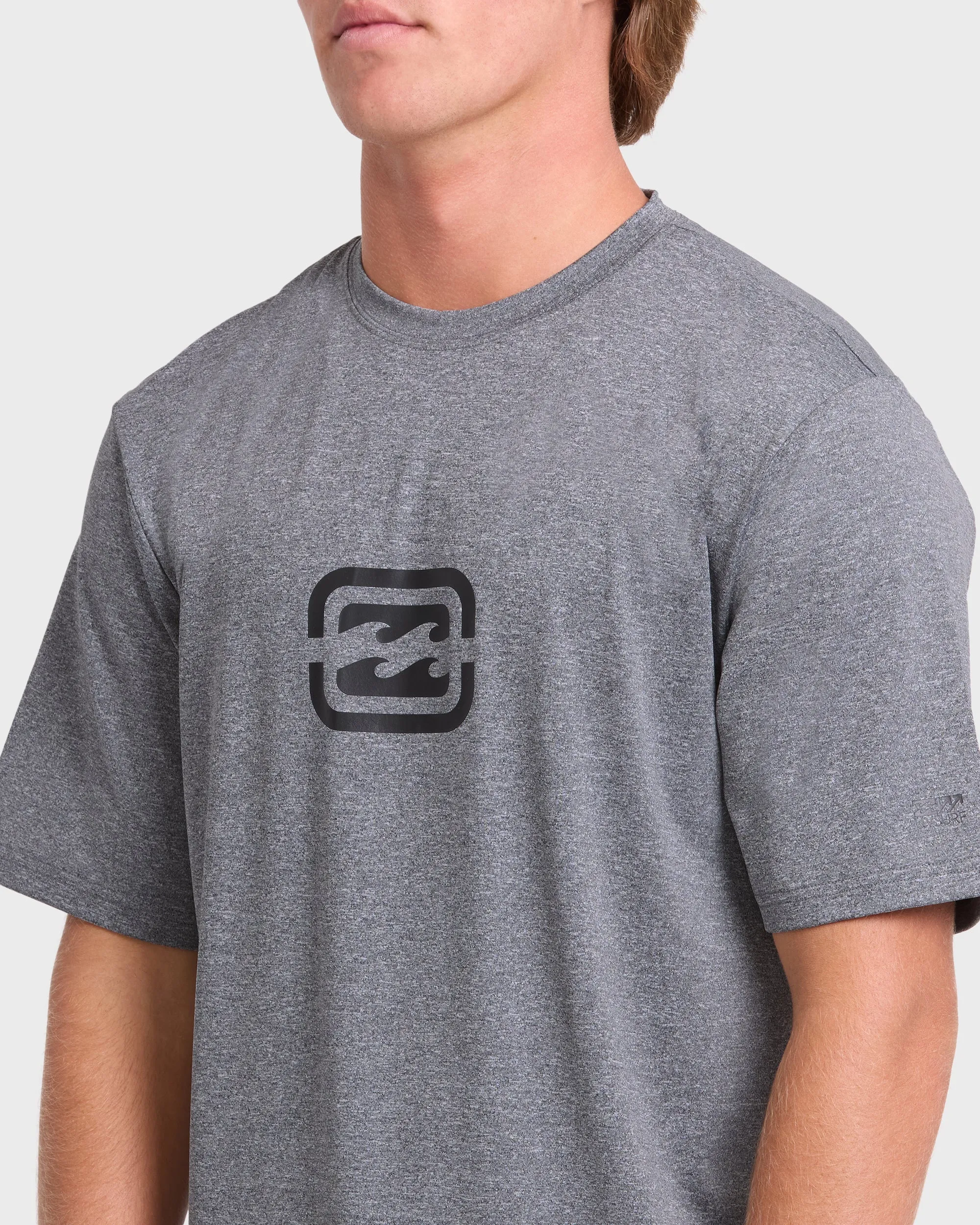 All Day Wave Loose Fit UPF 50 Short Sleeve Surf Tee - Light Gray Heather sold by Billabong product image thumbnail 5