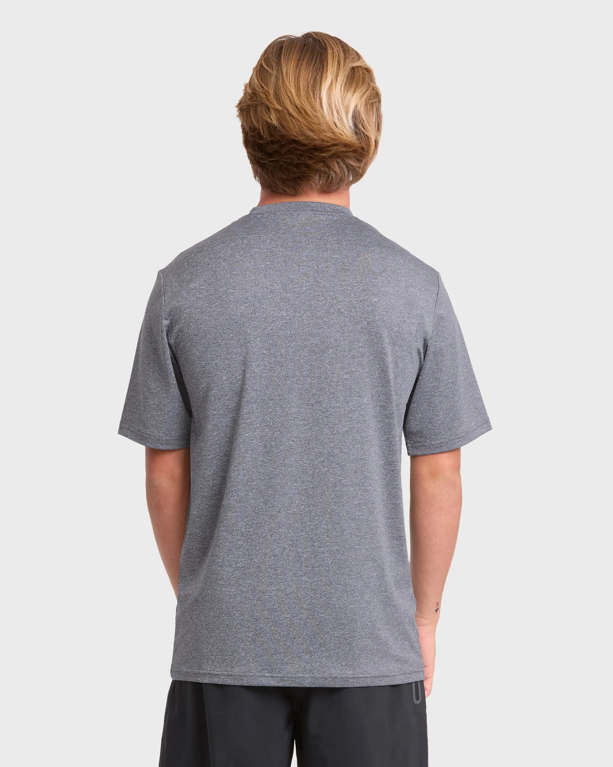All Day Wave Loose Fit UPF 50 Short Sleeve Surf Tee - Light Gray Heather sold by Billabong product image thumbnail 2