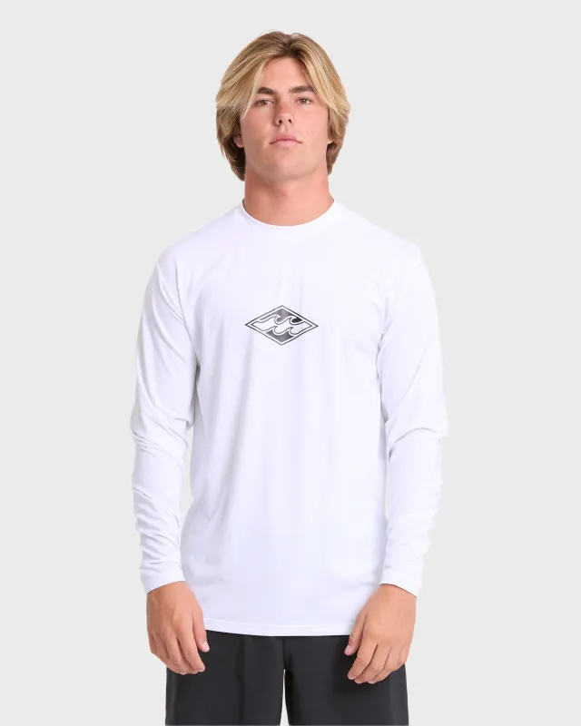 All Day Wave Long Sleeve Surf Tee - White made by Billabong