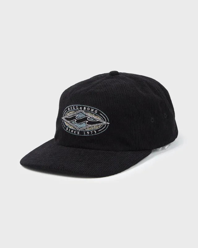 Heritage 5-Panel Strapback Hat - Black made by Billabong
