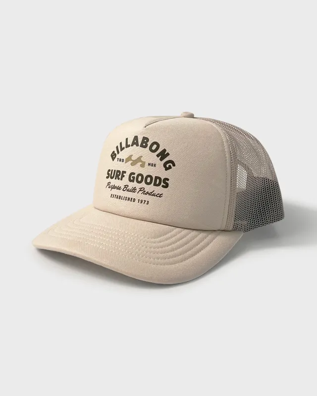 Assembled Trucker Hat - Oatmeal made by Billabong