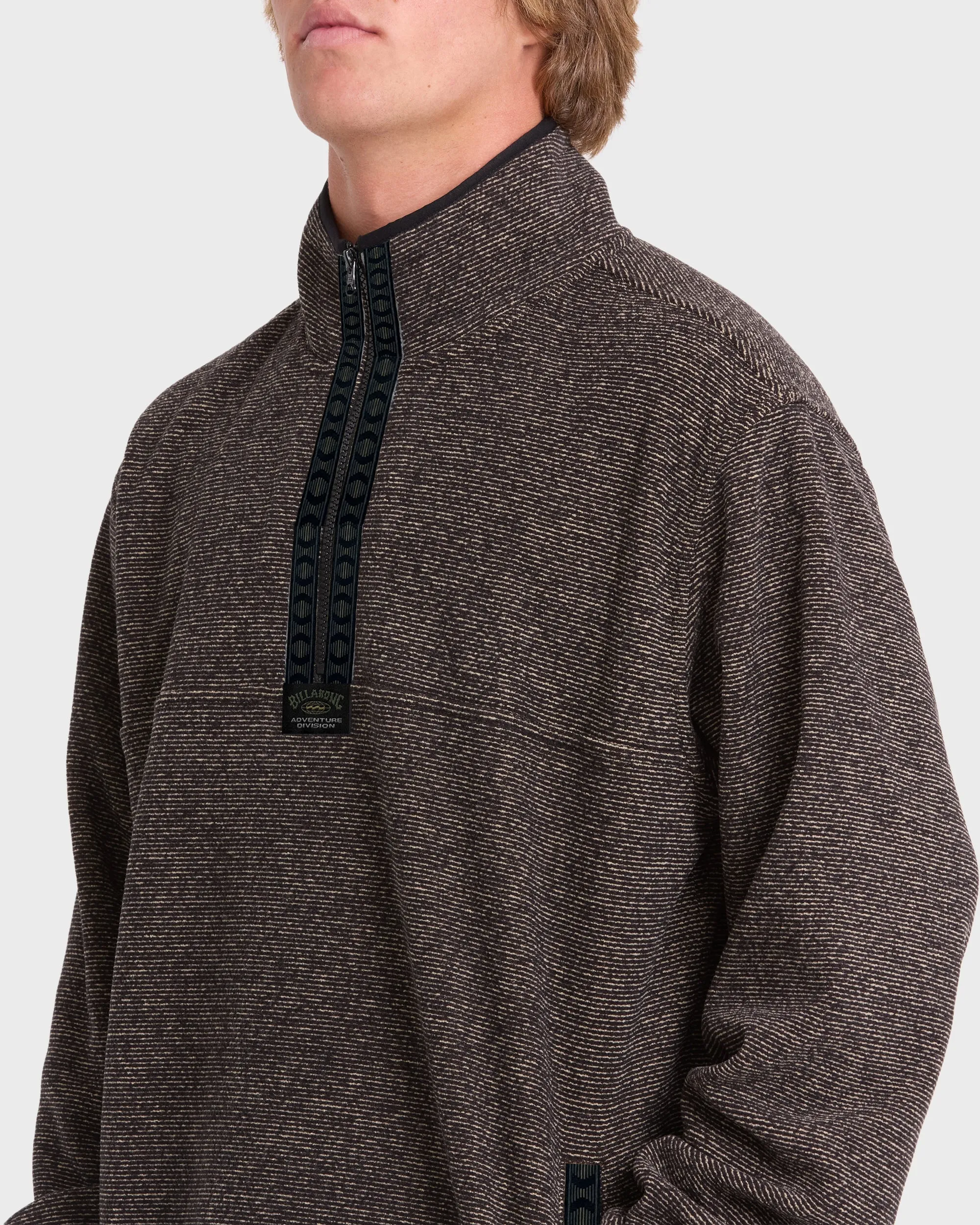 Frontier Mockneck Quarter-Zip Fleece - Black sold by Billabong product image thumbnail 5