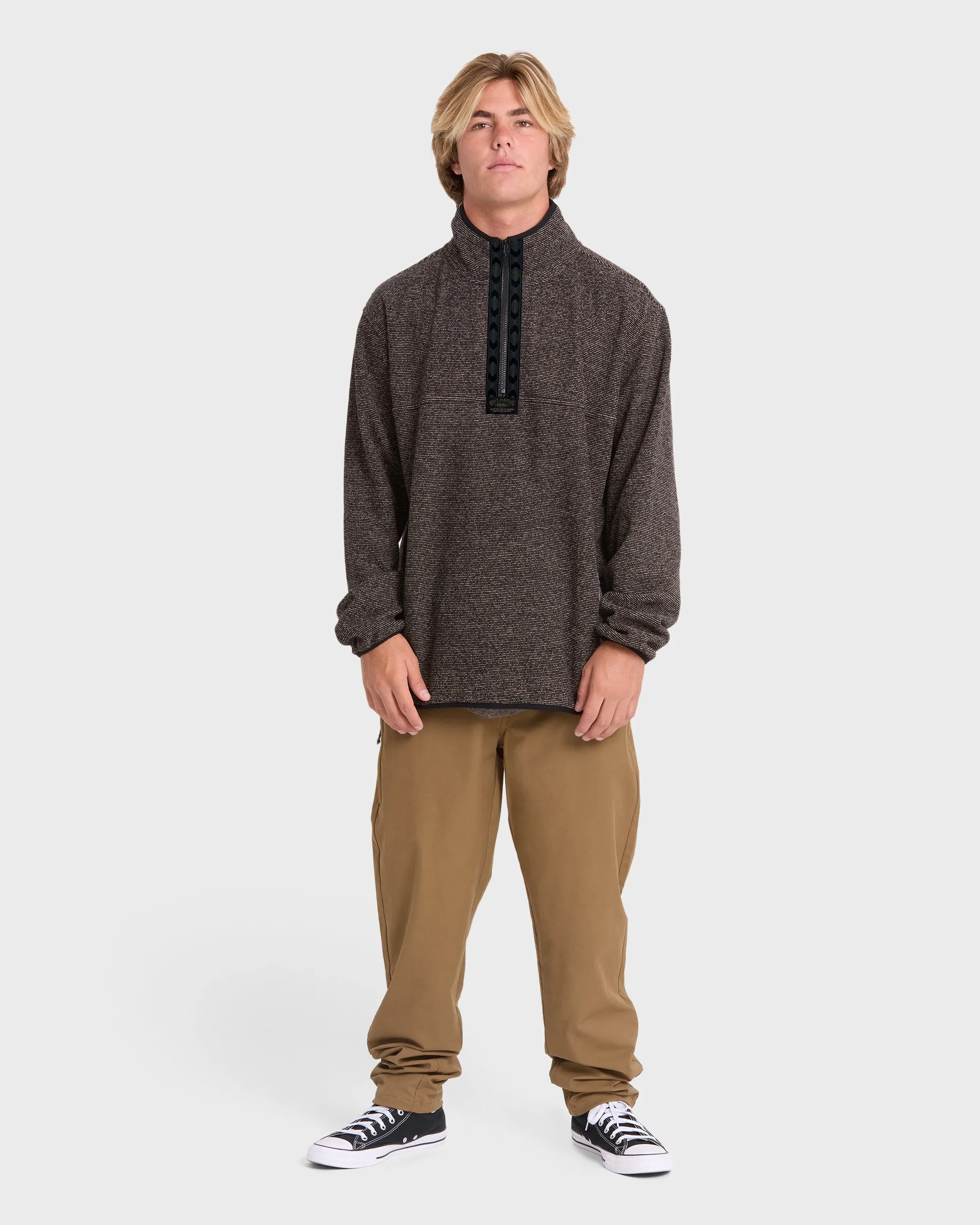 Frontier Mockneck Quarter-Zip Fleece - Black sold by Billabong product image thumbnail 3
