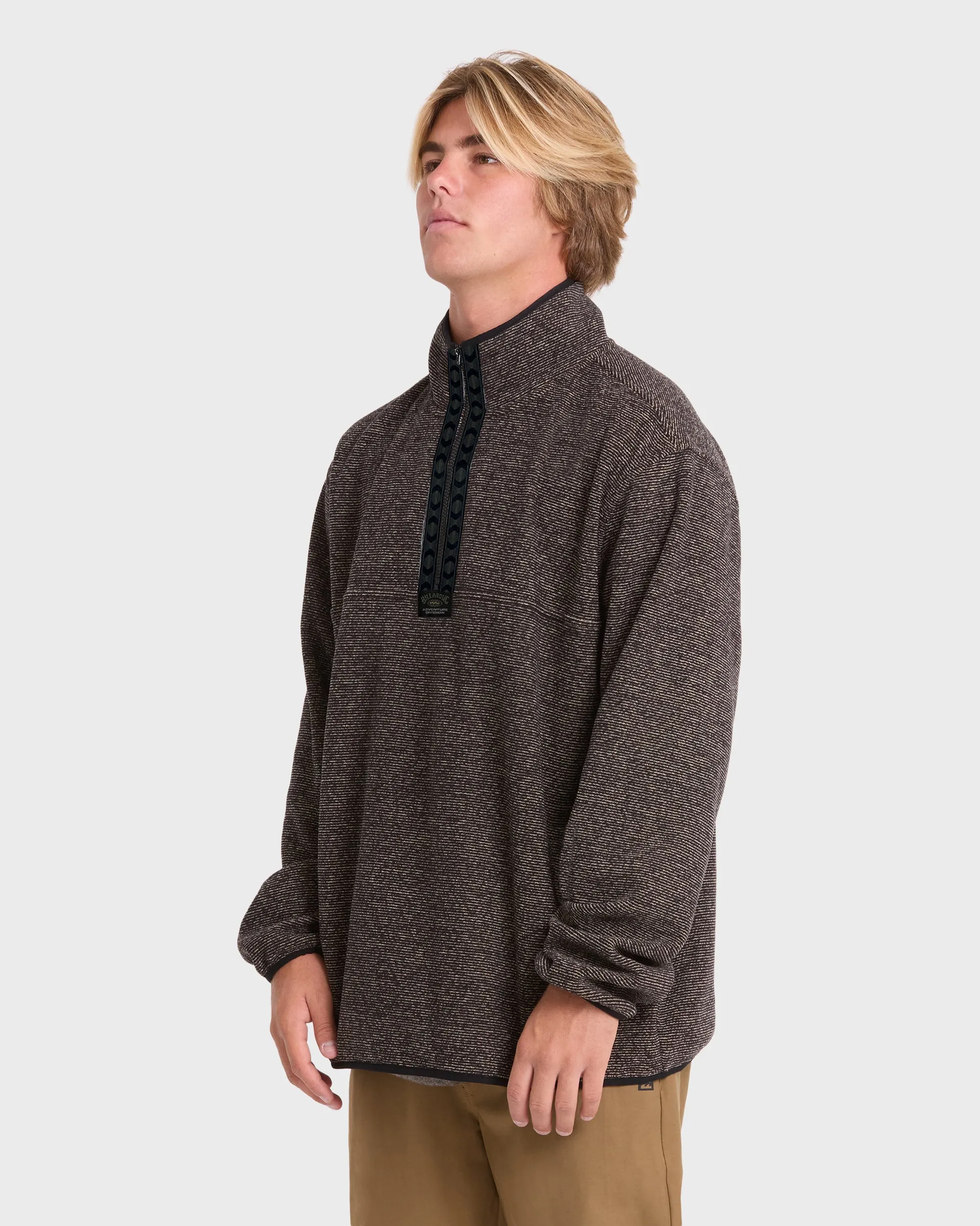 Frontier Mockneck Quarter-Zip Fleece - Black sold by Billabong product image thumbnail 4