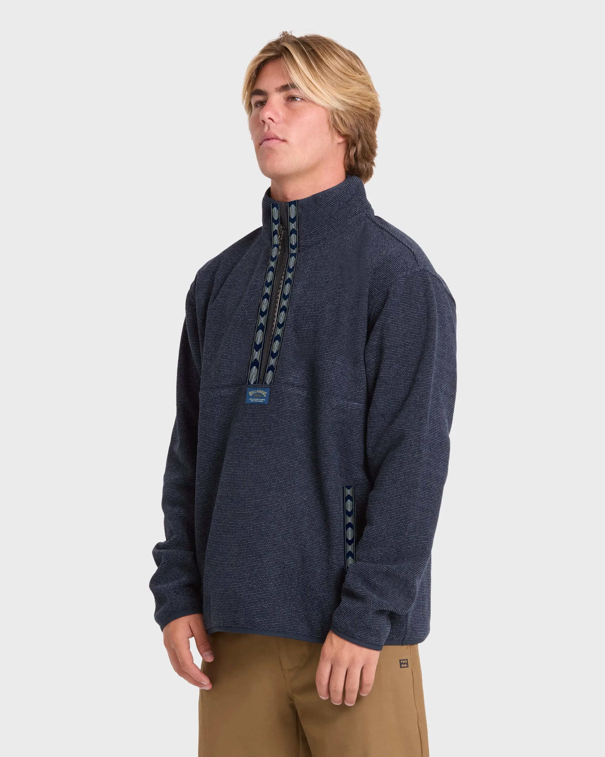 Frontier Mockneck Quarter-Zip Fleece - True Navy sold by Billabong product image thumbnail 4