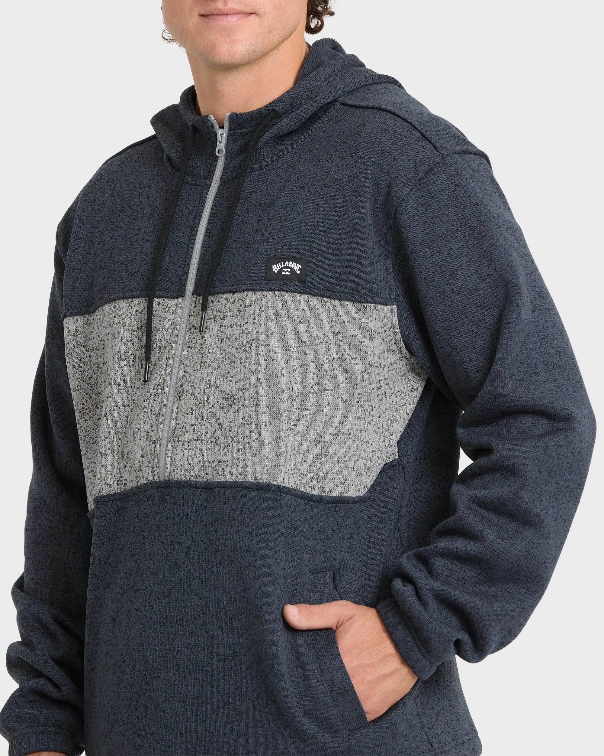 Adventure Division Boundary Pullover Quarter Zip Hoodie - True Navy sold by Billabong product image thumbnail 4
