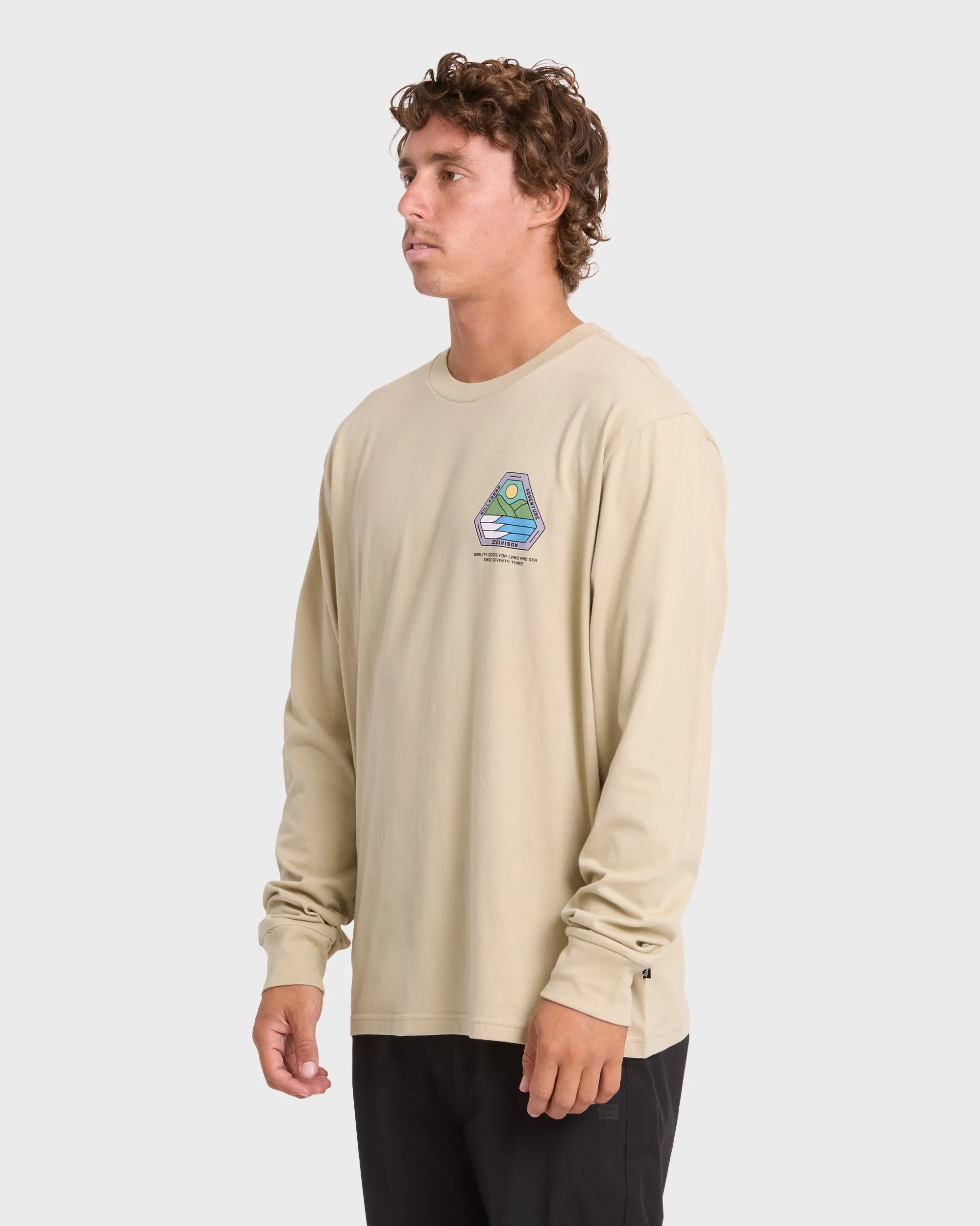 Rockies Adventure Division Premium Long Sleeve Knit T-Shirt - Sand Khaki sold by Billabong product image thumbnail 4