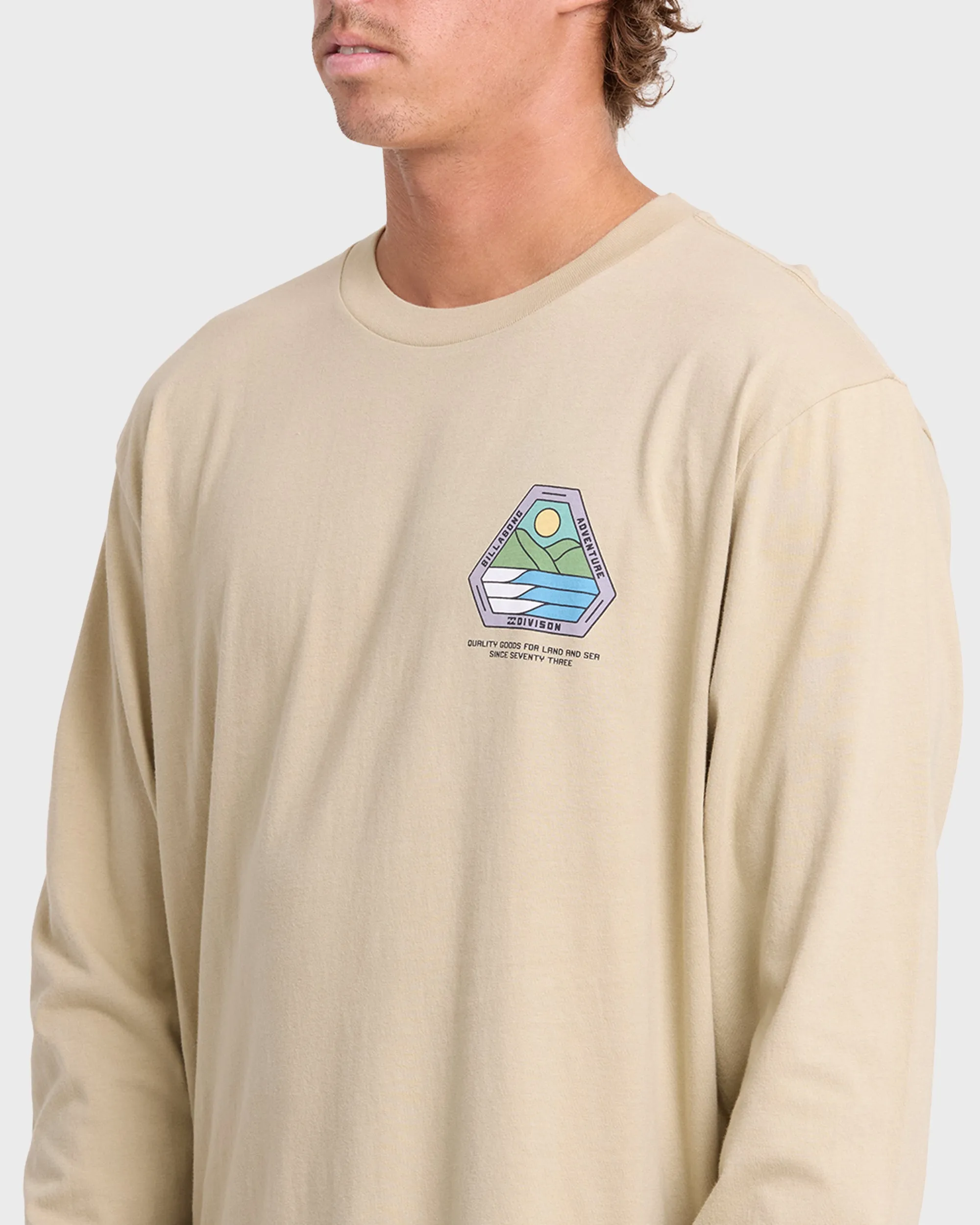 Rockies Adventure Division Premium Long Sleeve Knit T-Shirt - Sand Khaki sold by Billabong product image thumbnail 5