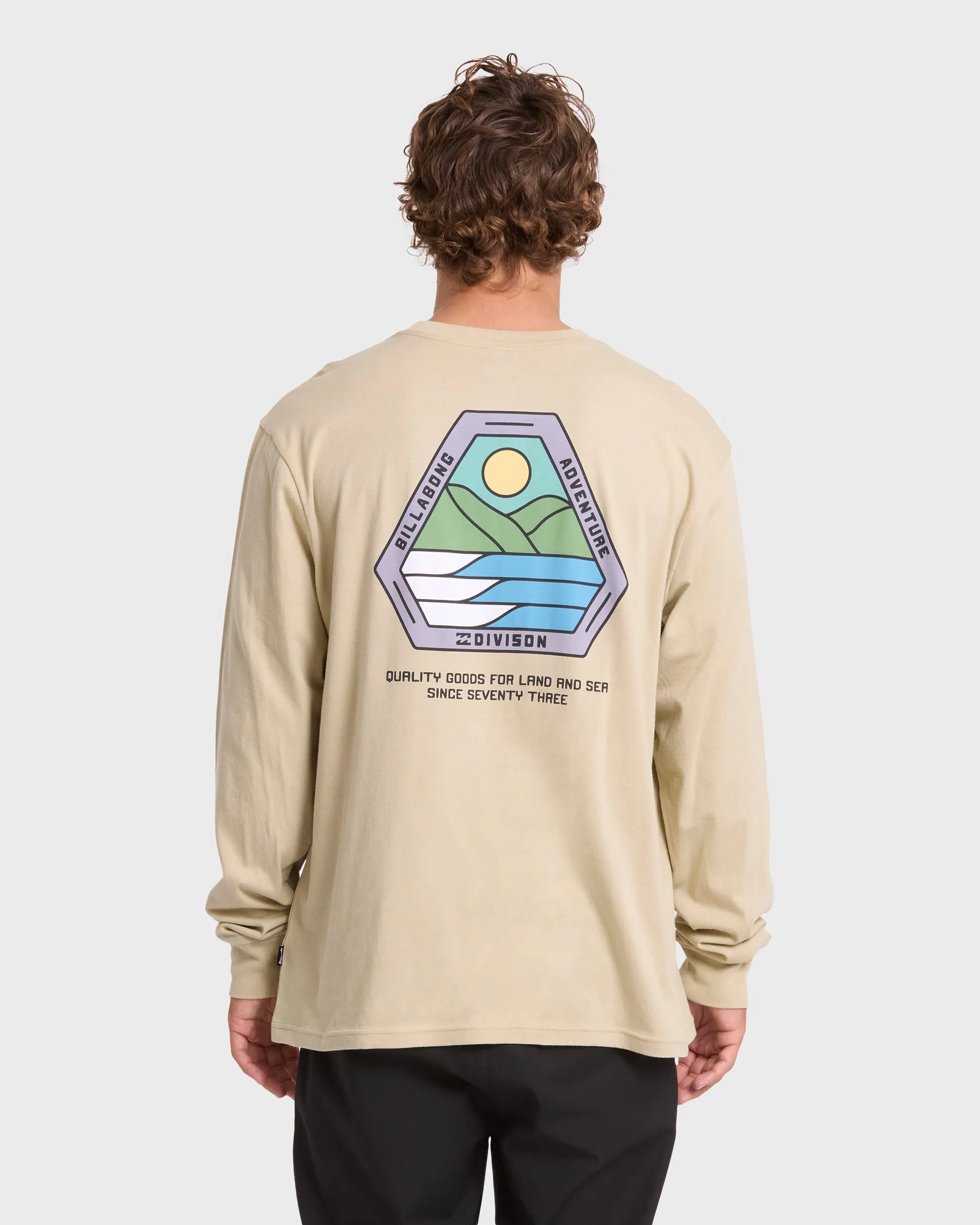 Rockies Adventure Division Premium Long Sleeve Knit T-Shirt - Sand Khaki sold by Billabong product image thumbnail 2