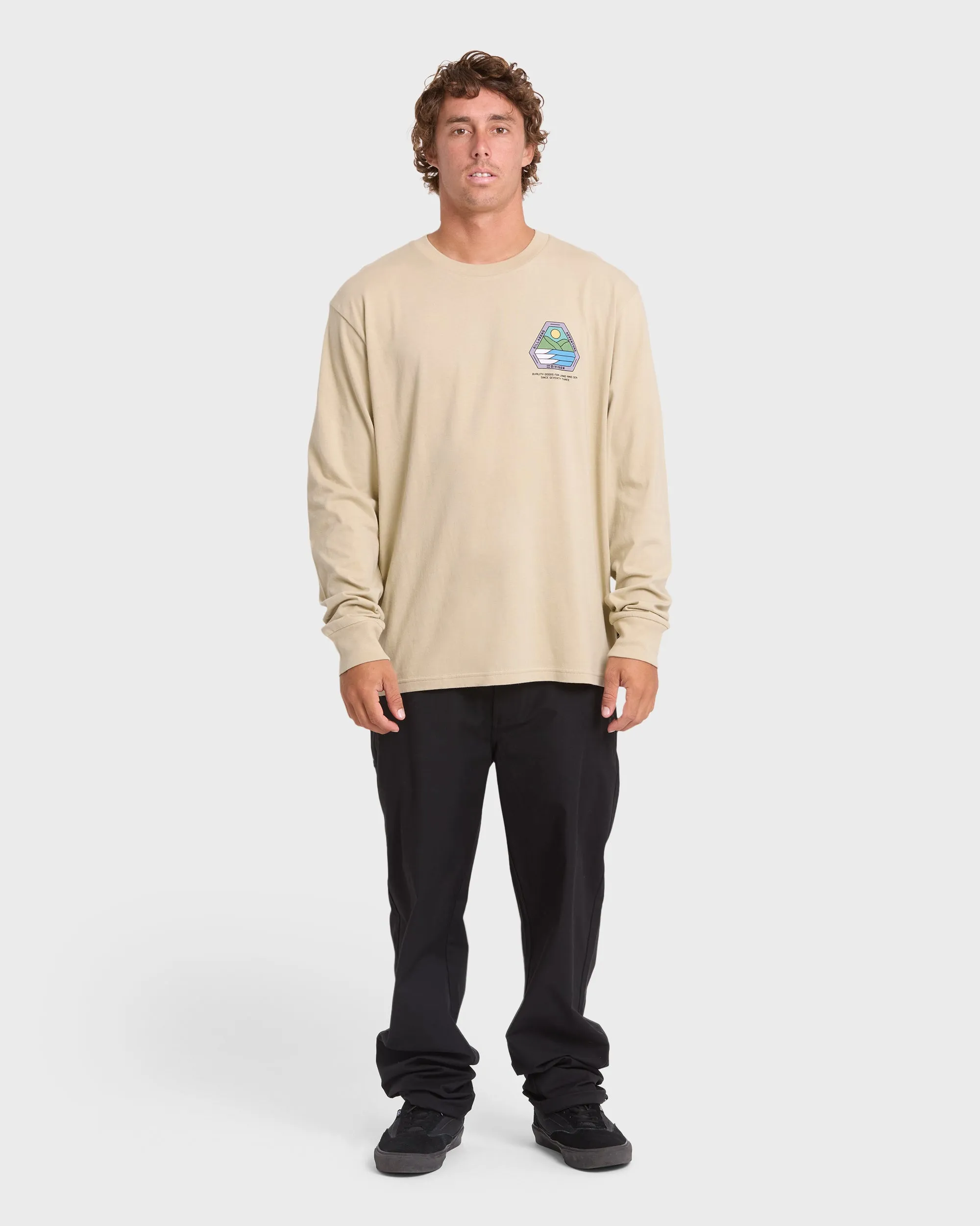 Rockies Adventure Division Premium Long Sleeve Knit T-Shirt - Sand Khaki sold by Billabong product image thumbnail 3