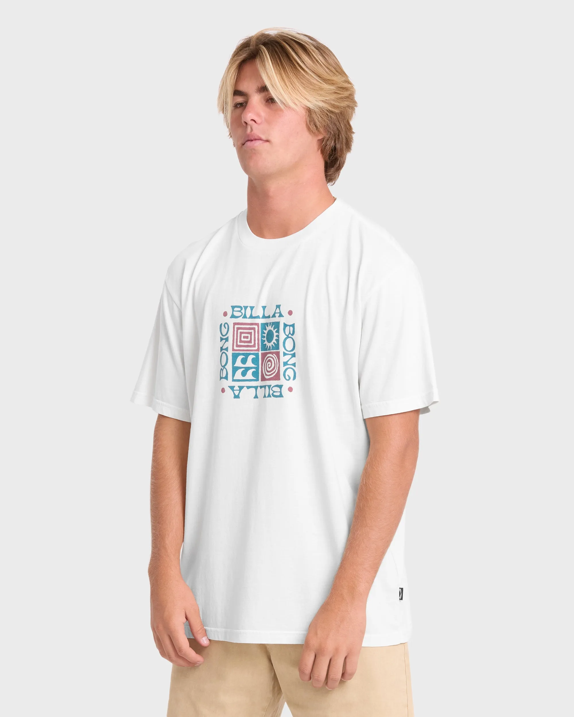 Quarter Premiumss Short Sleeve Knit T-Shirt - Off White sold by Billabong product image thumbnail 4