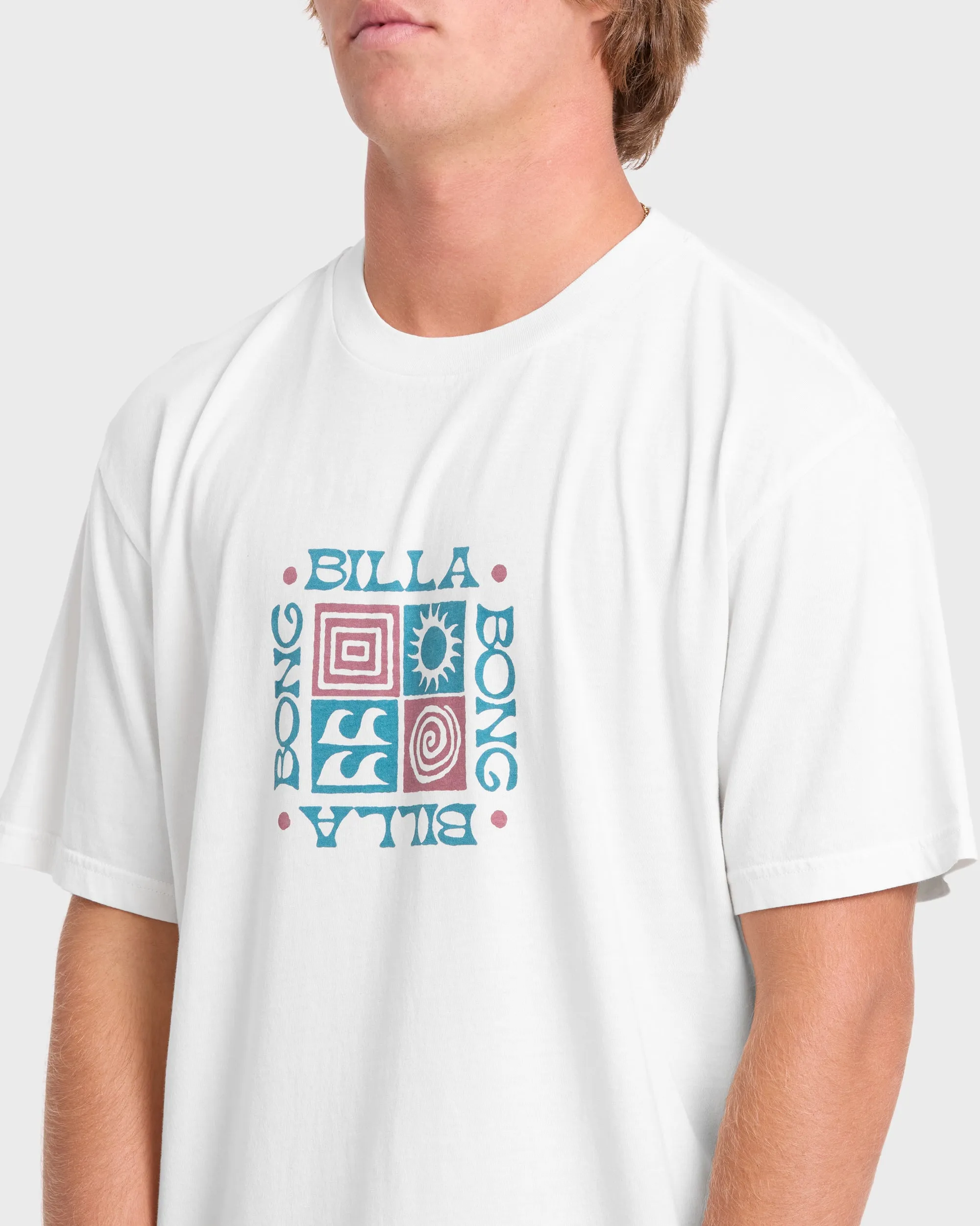 Quarter Premiumss Short Sleeve Knit T-Shirt - Off White sold by Billabong product image thumbnail 5
