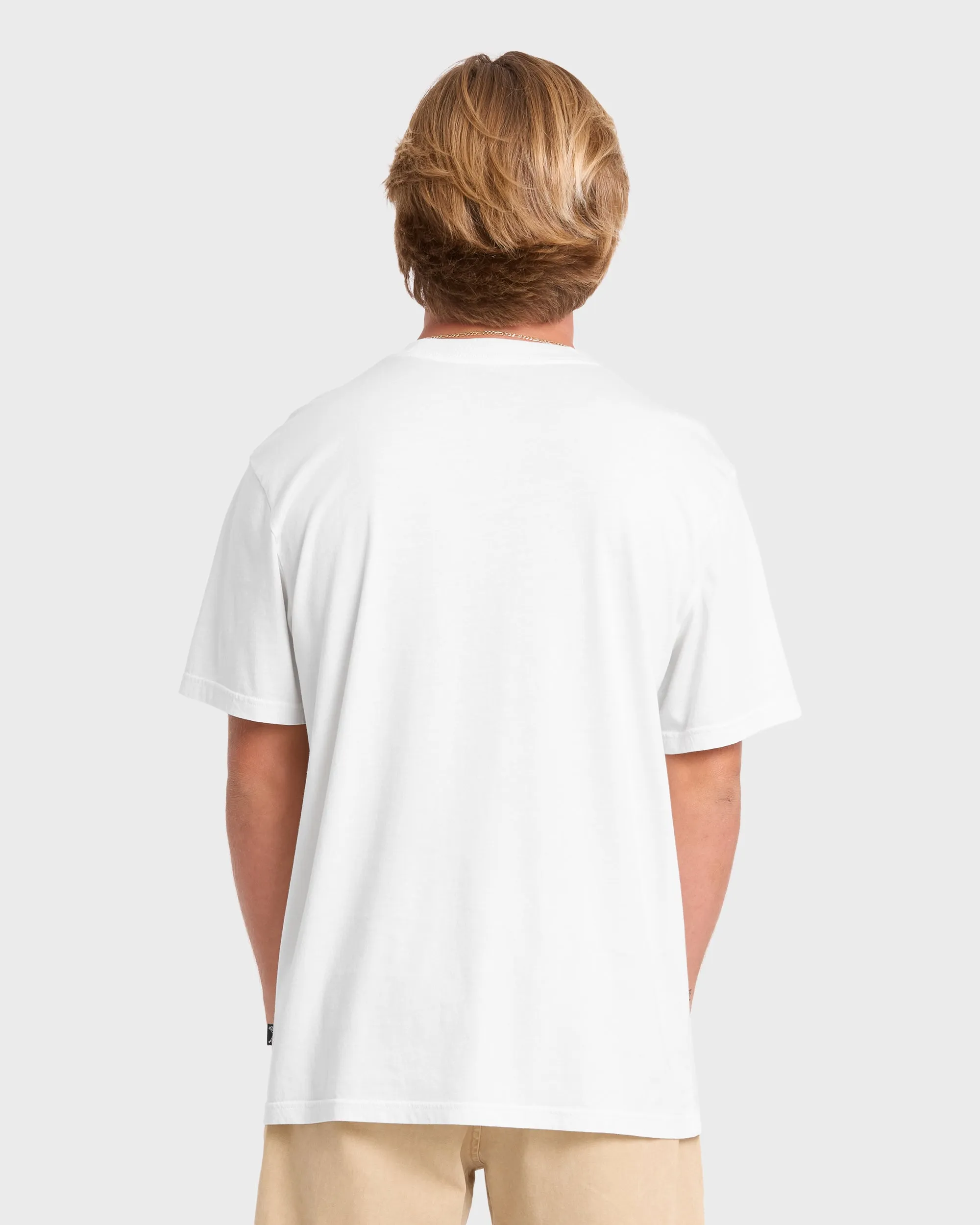Quarter Premiumss Short Sleeve Knit T-Shirt - Off White sold by Billabong product image thumbnail 2