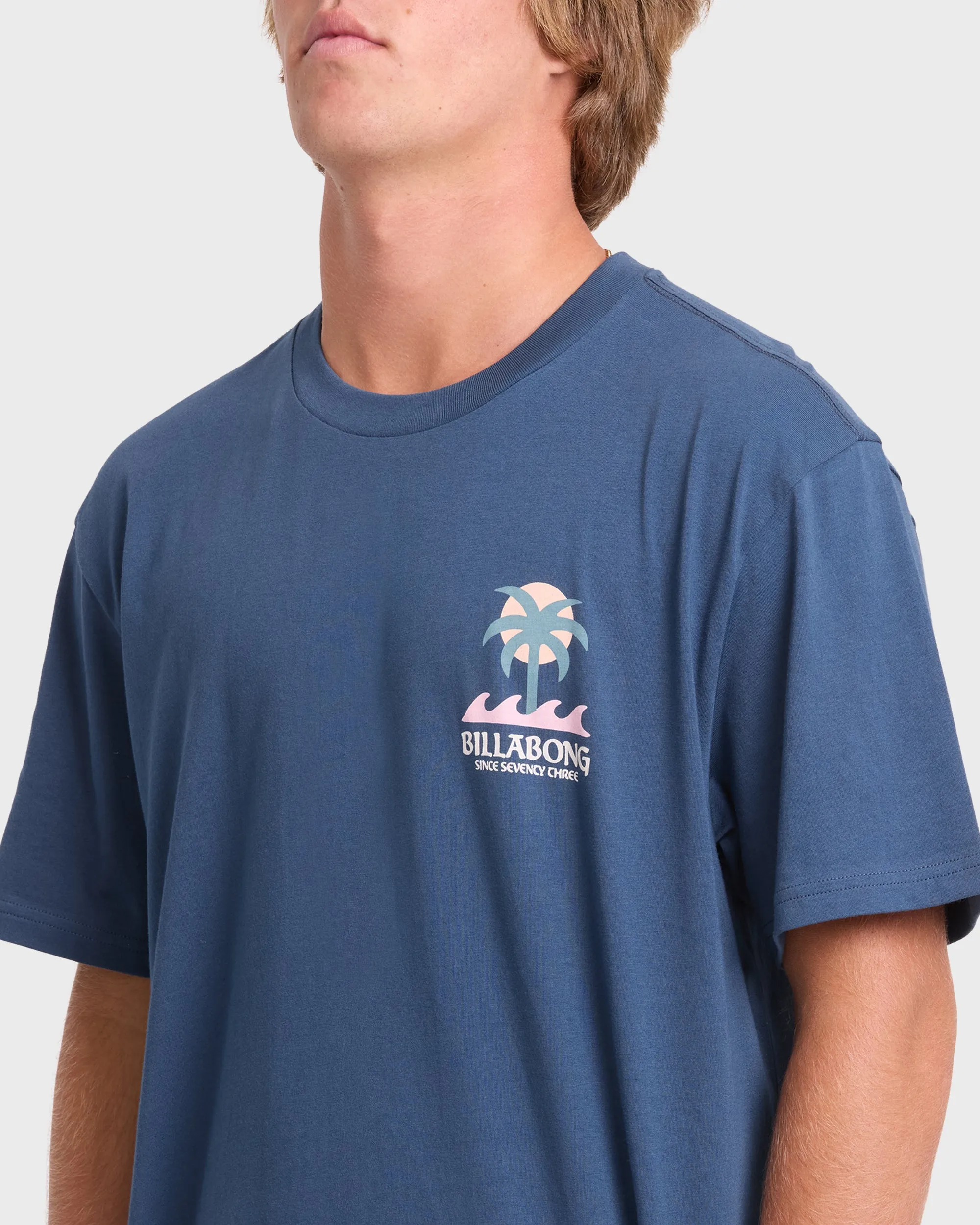 Portal Premium Short Sleeve Knit T-Shirt - Dark Denim sold by Billabong product image thumbnail 5