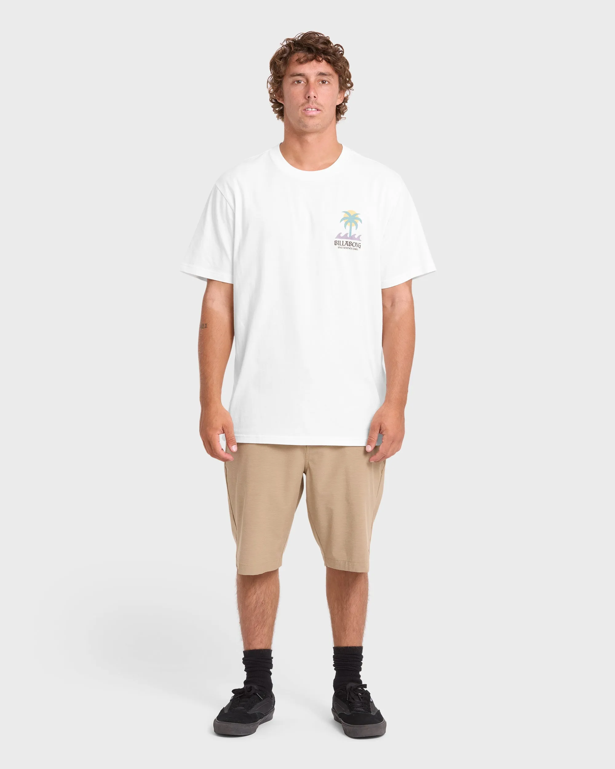 Portal Premium Short Sleeve Knit T-Shirt - Off White sold by Billabong product image thumbnail 3