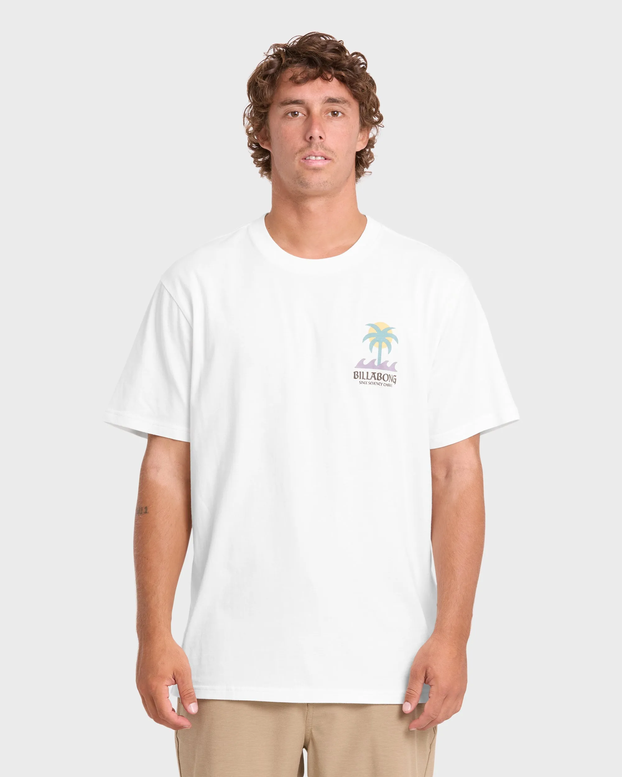 Portal Premium Short Sleeve Knit T-Shirt - Off White sold by Billabong product image thumbnail 2
