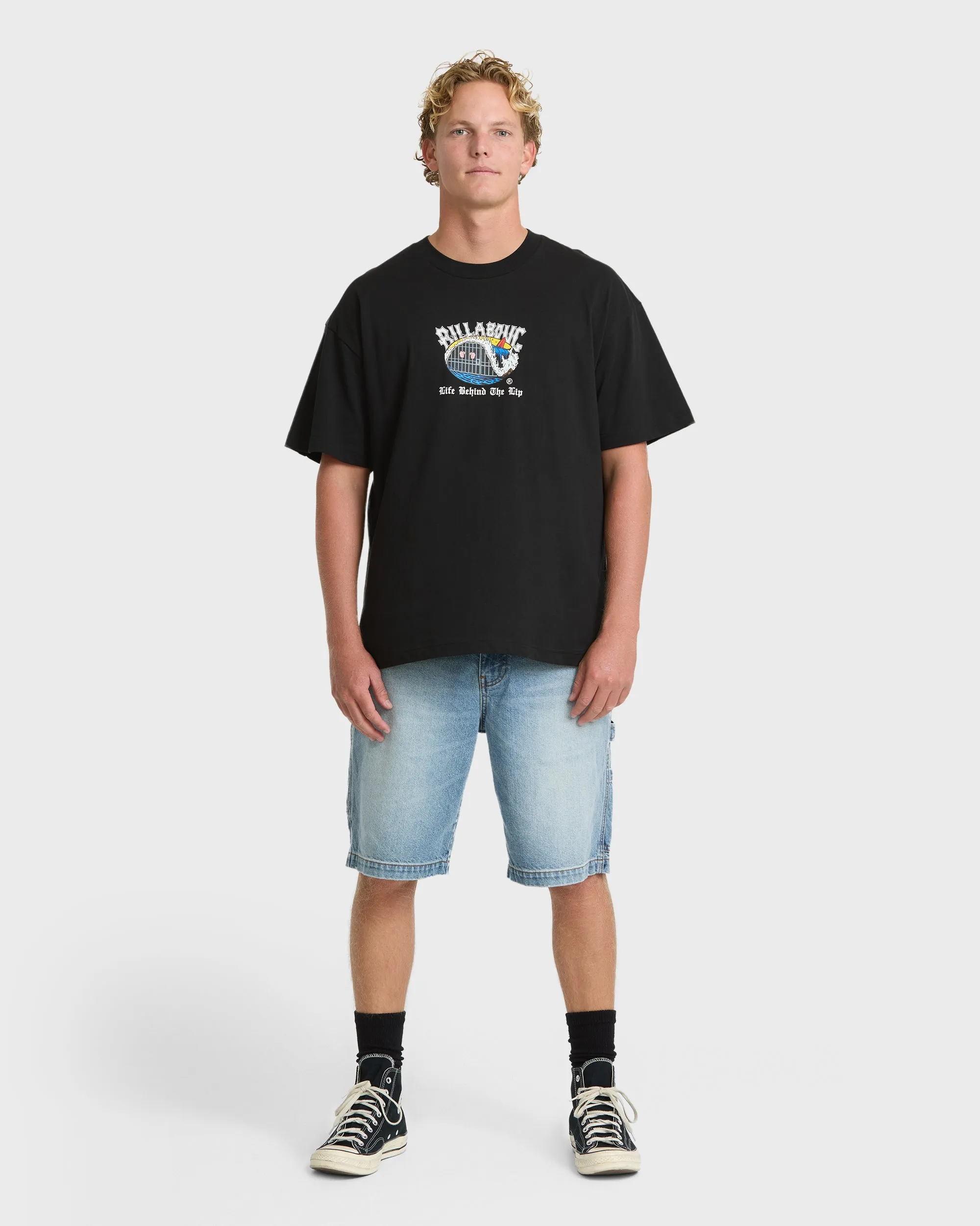 Behind The Lip OG Short Sleeve Cotton T-Shirt - Black sold by Billabong product image thumbnail 3
