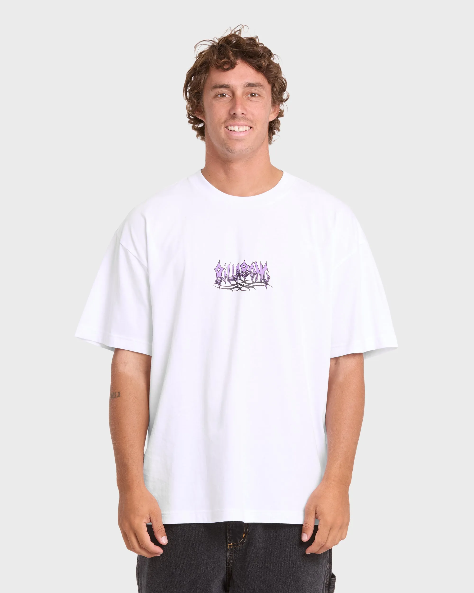 Barb OG Short Sleeve Knit T-Shirt - White sold by Billabong