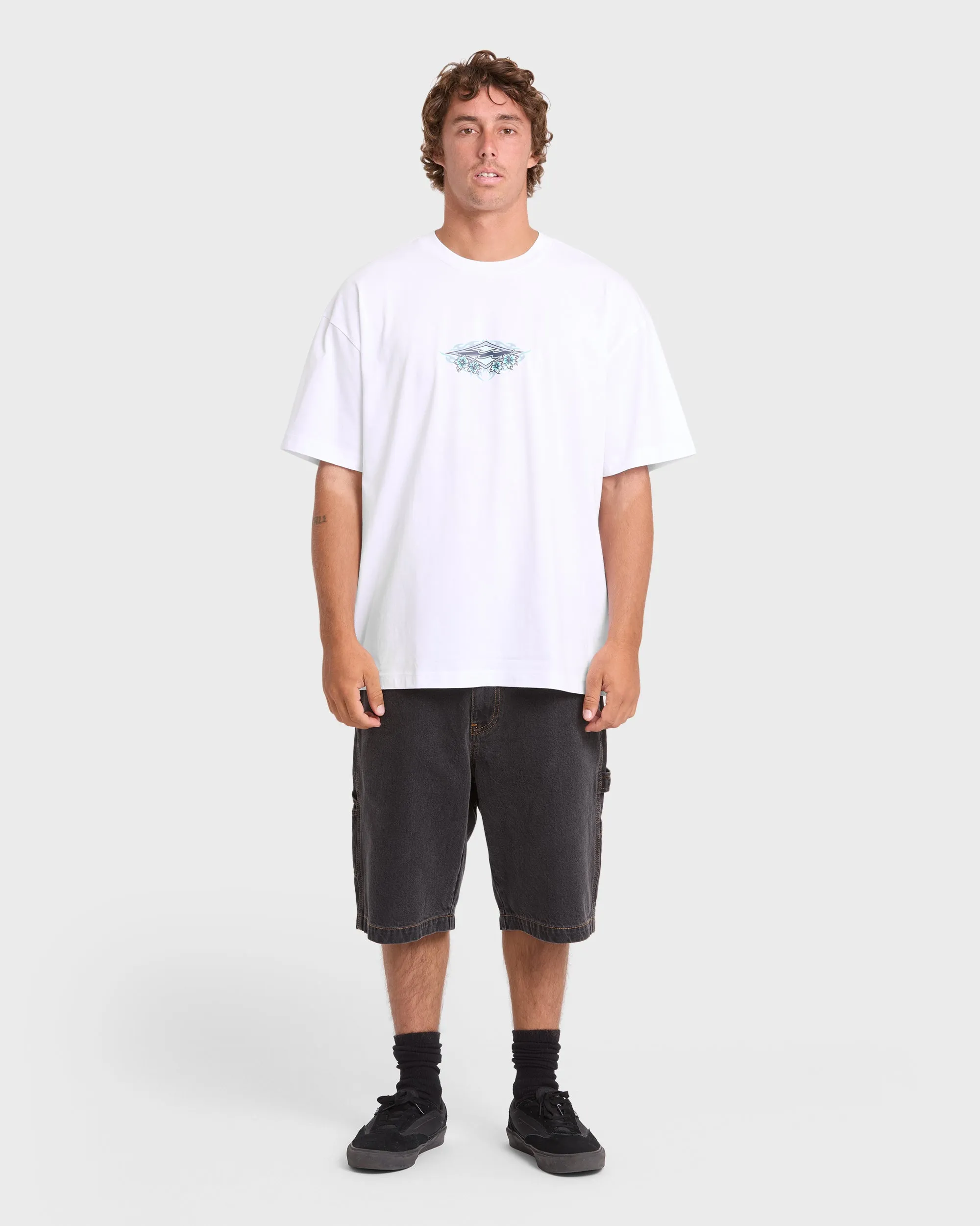 Biscus OG Short Sleeve Cotton T-Shirt - White sold by Billabong product image thumbnail 3