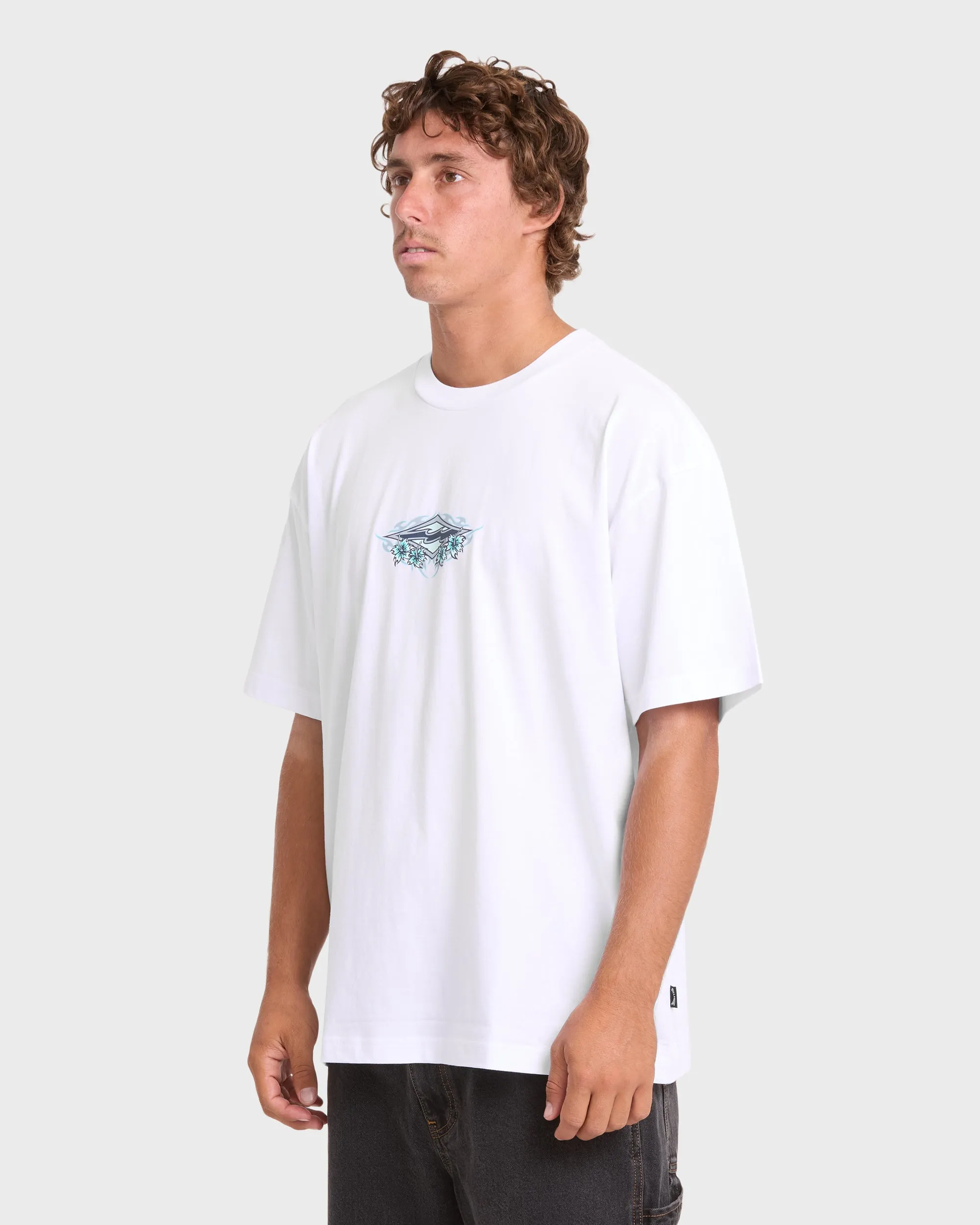 Biscus OG Short Sleeve Cotton T-Shirt - White sold by Billabong product image thumbnail 4