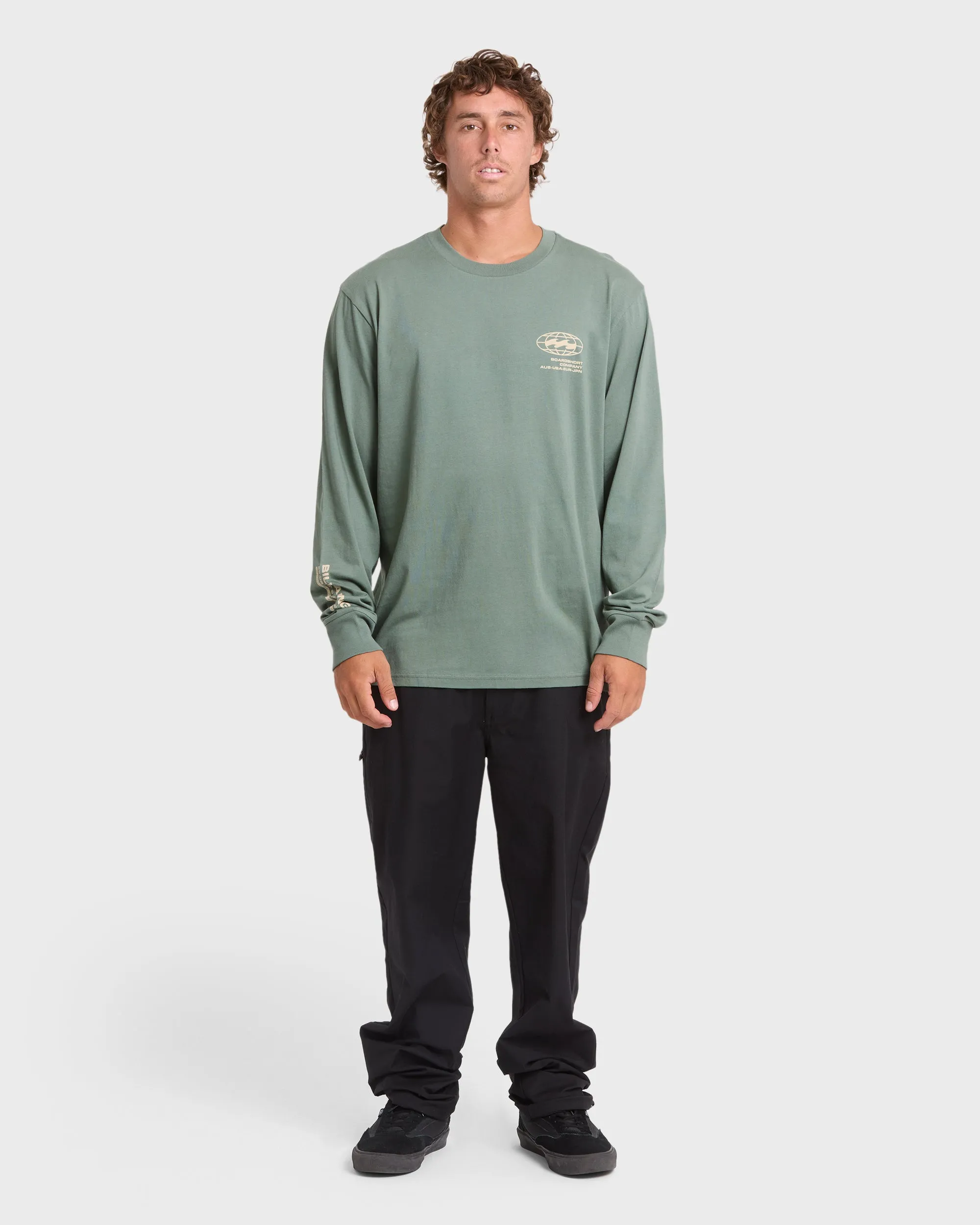 Coordinates Adventure Division Premium Long Sleeve Cotton T-Shirt - Laurel Wreath sold by Billabong product image thumbnail 3