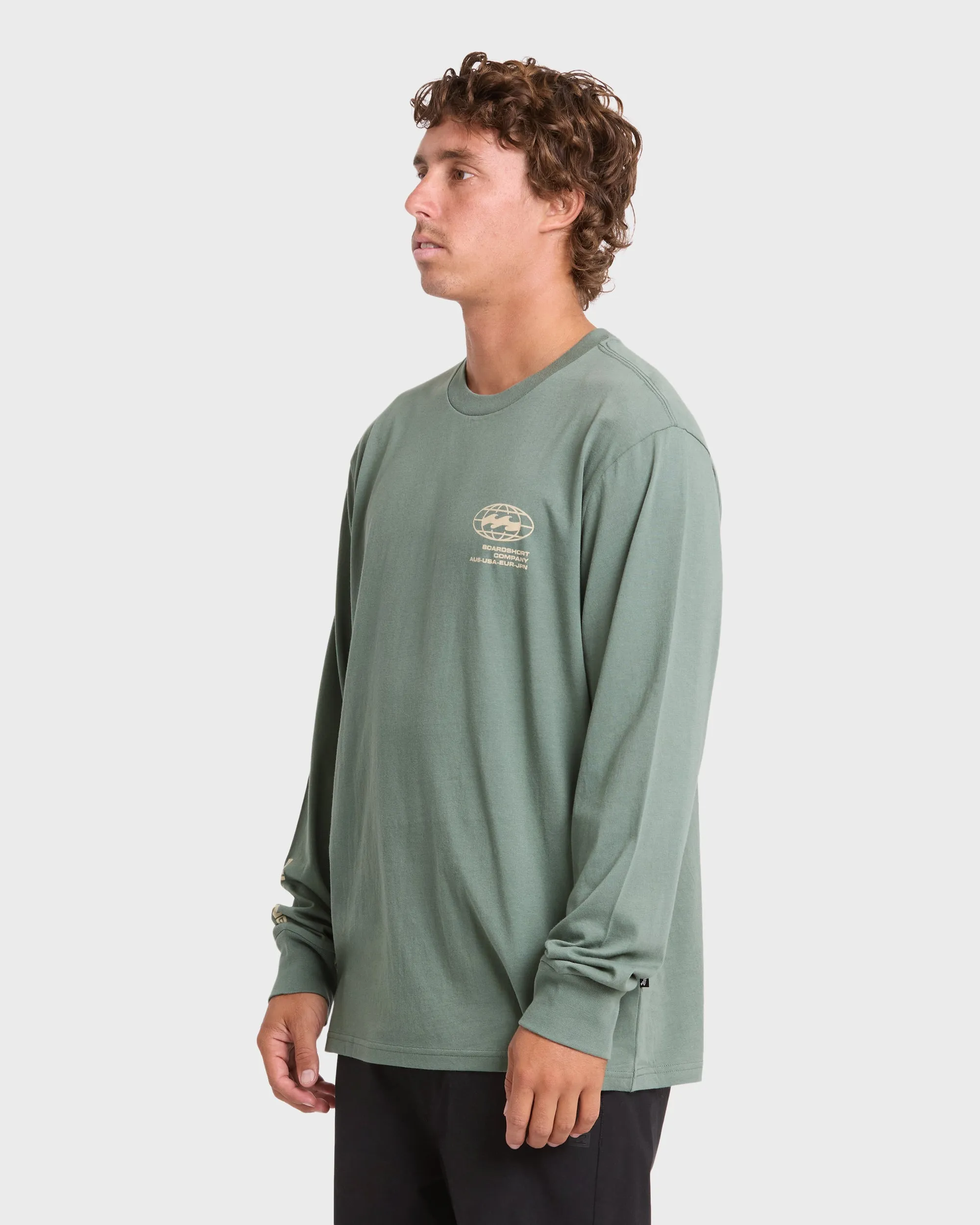Coordinates Adventure Division Premium Long Sleeve Cotton T-Shirt - Laurel Wreath sold by Billabong product image thumbnail 4