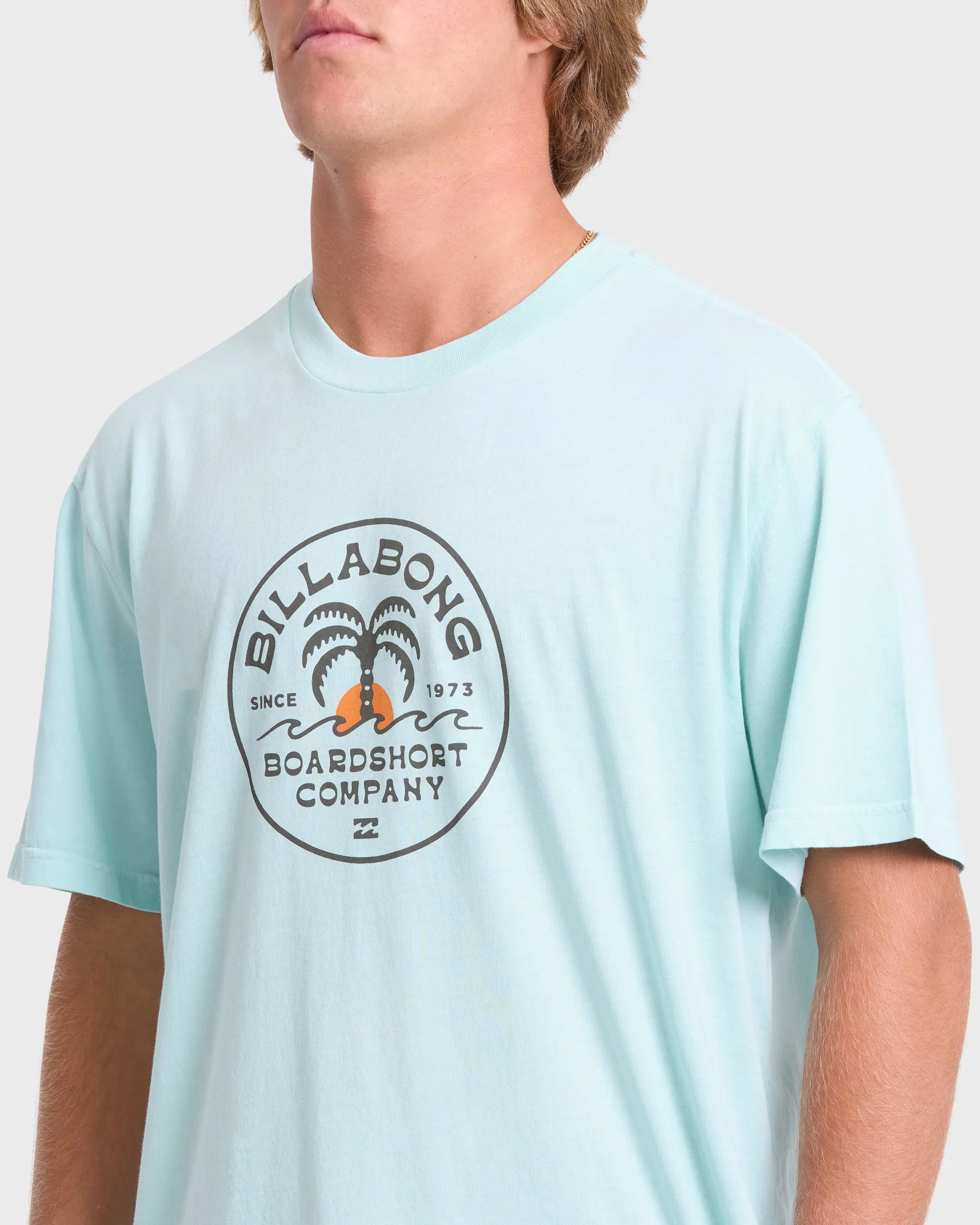 Frond Premium Short Sleeve Cotton T-Shirt - Coastal Blue sold by Billabong product image thumbnail 5