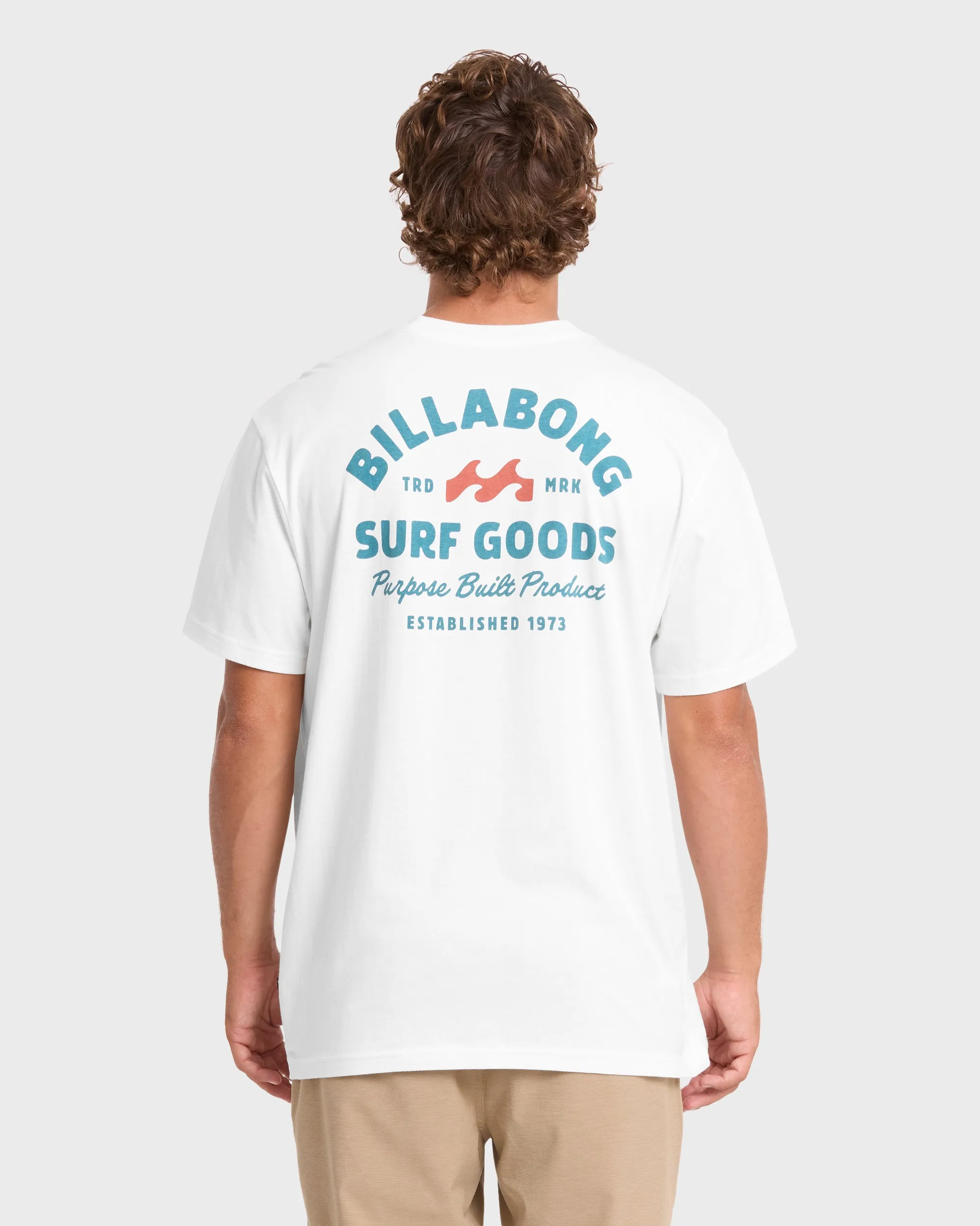 Foundry Premium Short Sleeve Cotton Graphic T-Shirt - Off White sold by Billabong