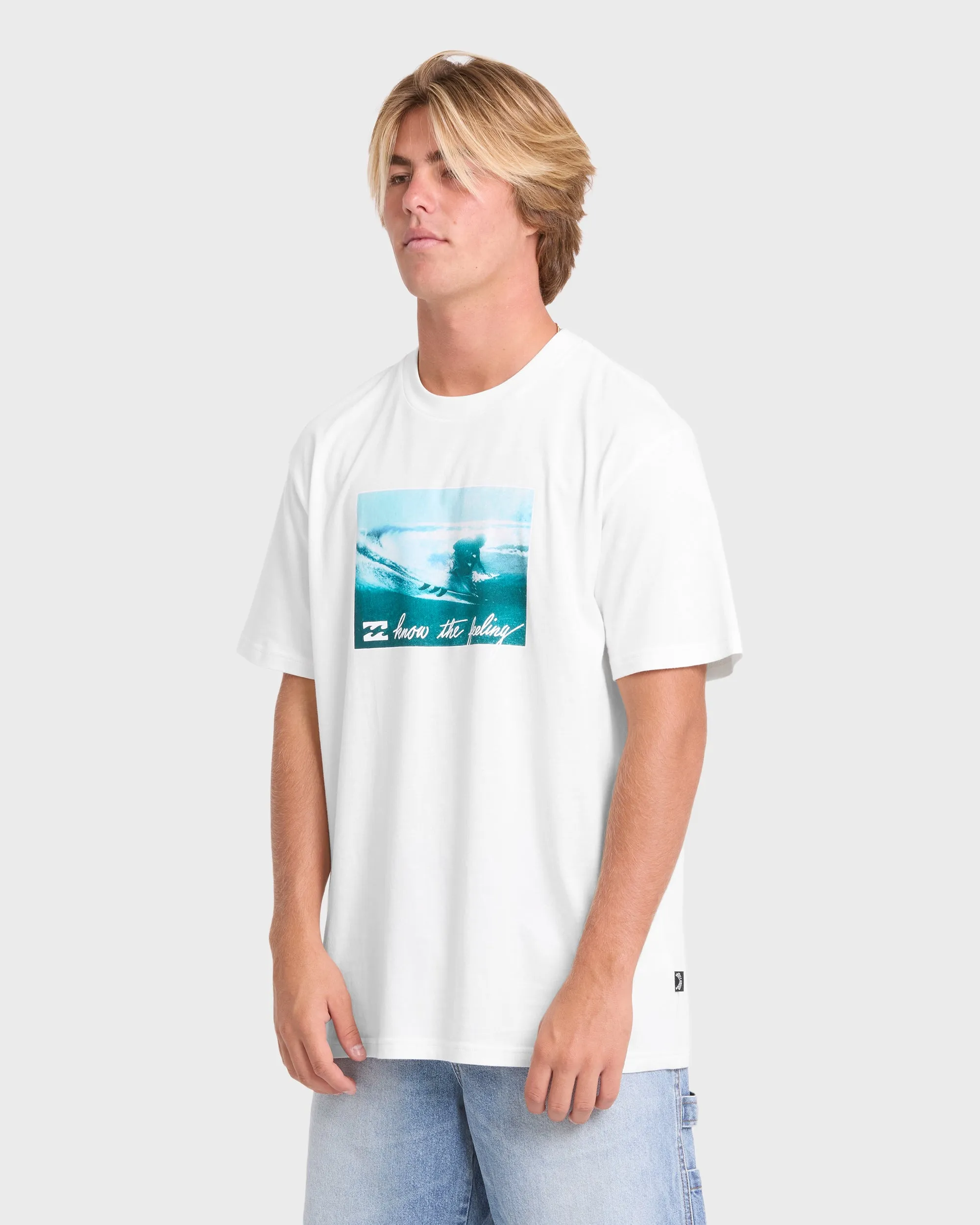 Lucid Premium Short Sleeve Cotton Graphic T-Shirt - Off White sold by Billabong product image thumbnail 4