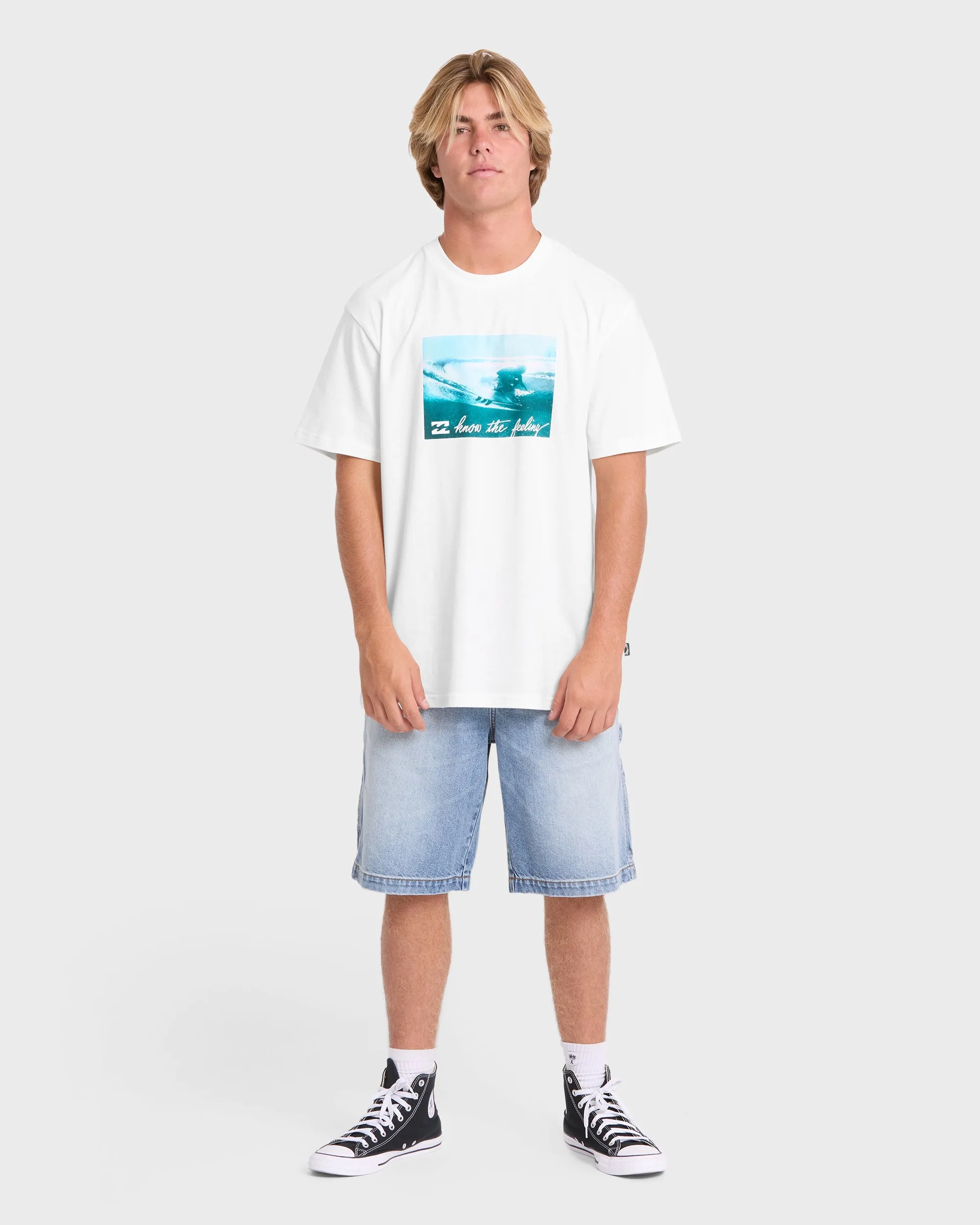 Lucid Premium Short Sleeve Cotton Graphic T-Shirt - Off White sold by Billabong product image thumbnail 3