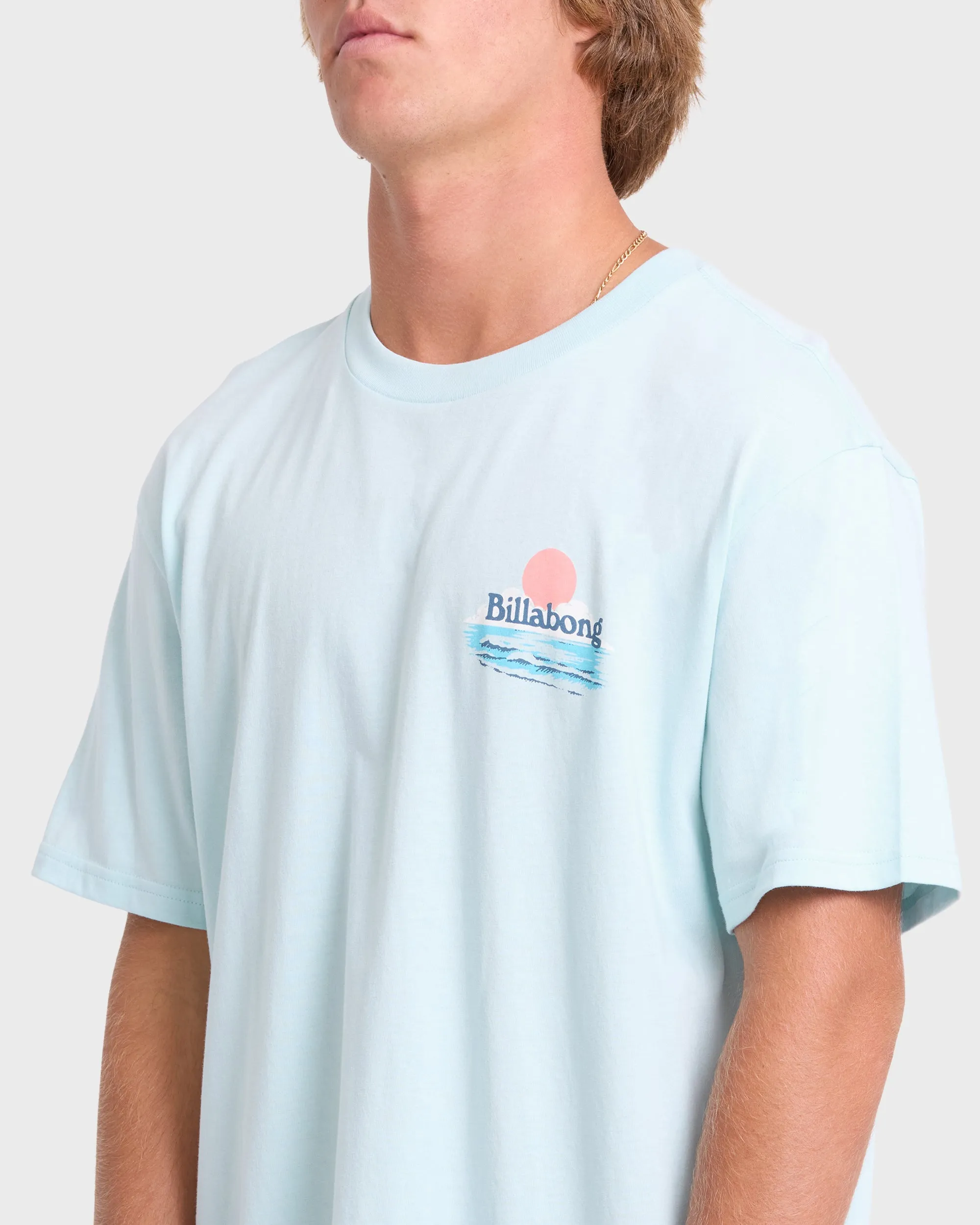 Lounge Premium Short Sleeve Knit Graphic T-Shirt - Coastal Blue sold by Billabong product image thumbnail 5